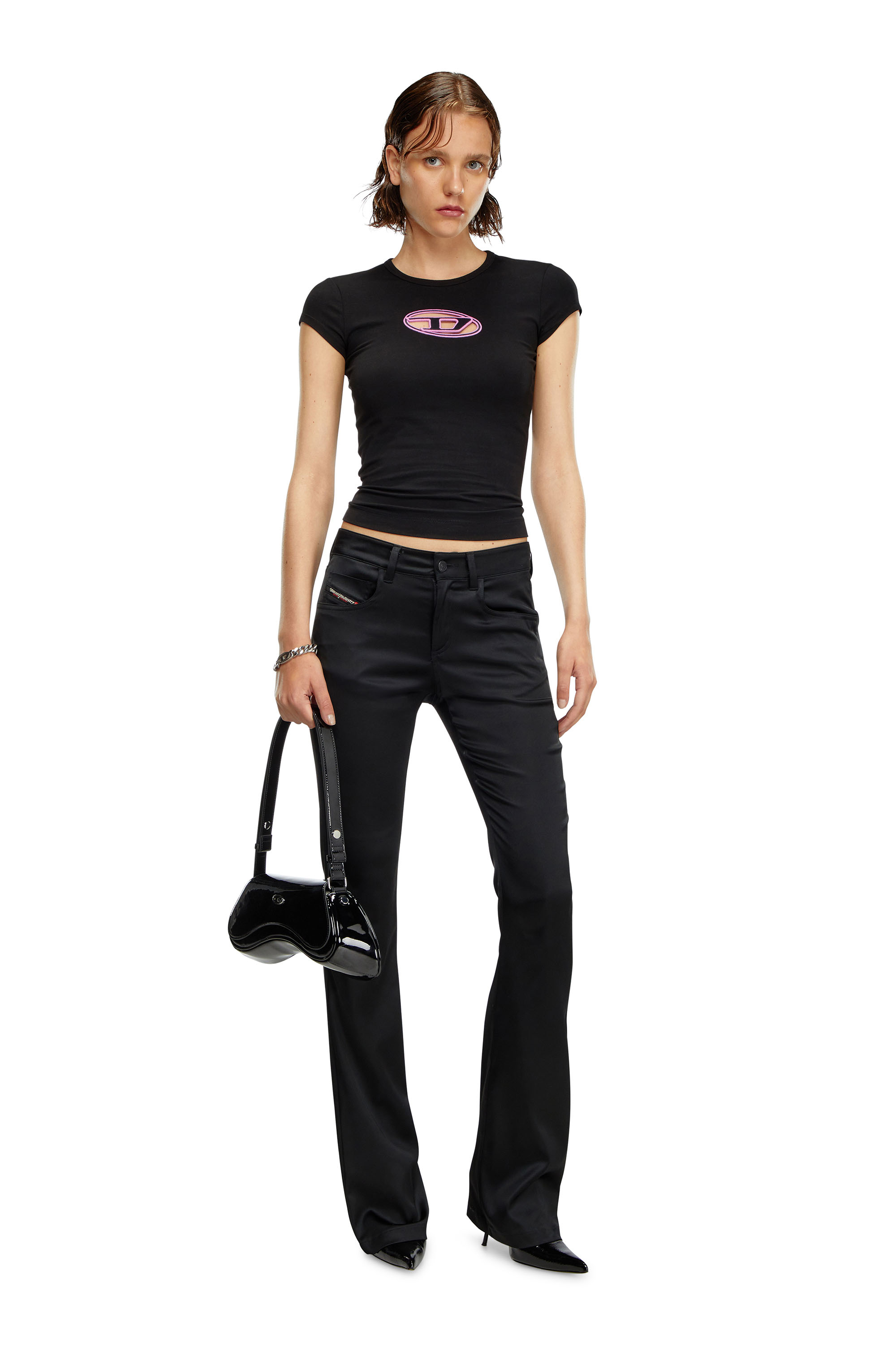 Diesel - T-ANGIE, Black/Pink - Image 2