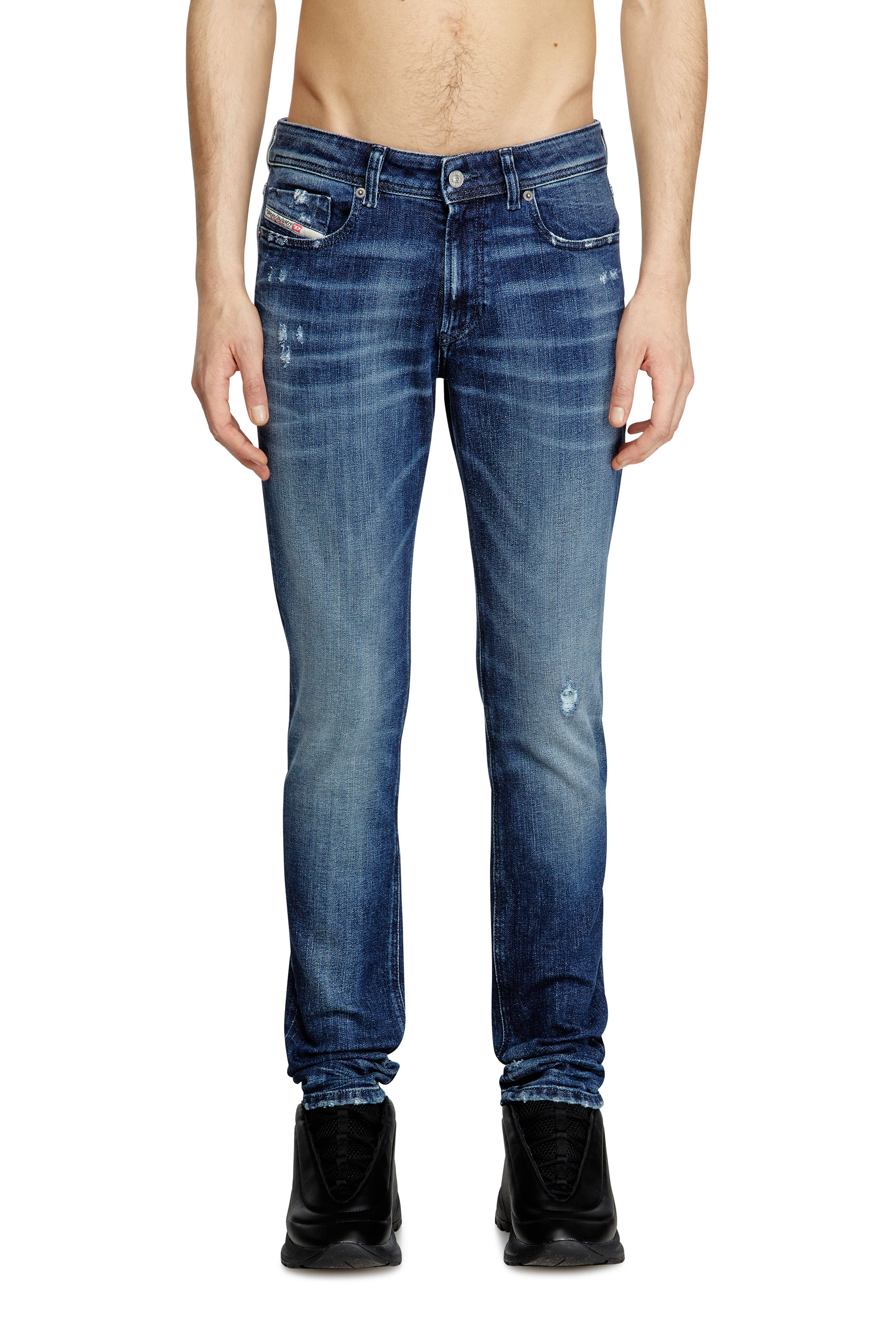 Diesel - Man's Skinny Jeans 1979 Sleenker 09L42, Dark Blue - 1