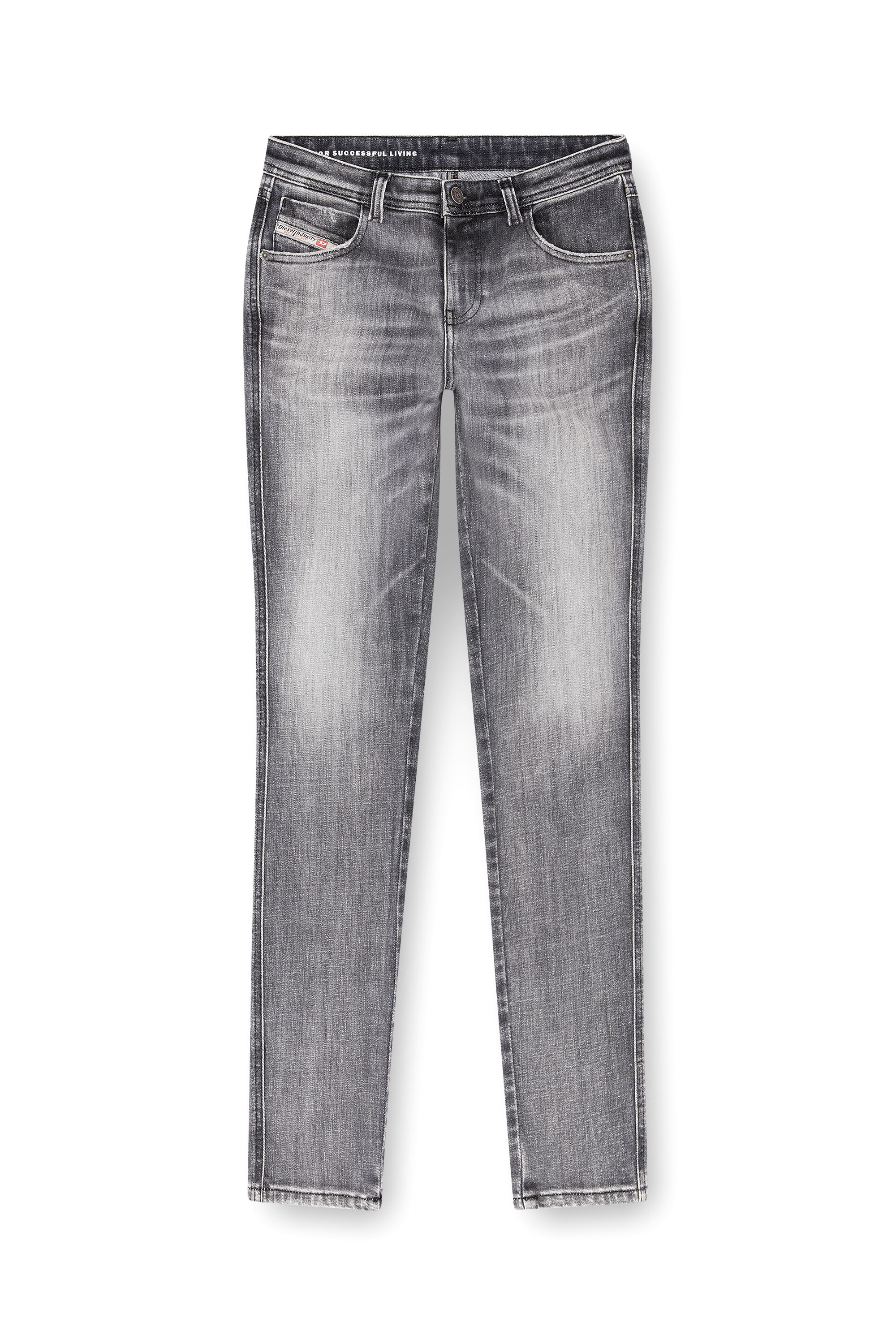 Diesel - Woman Skinny Jeans 2015 Babhila 09J29, Grey - Image 5