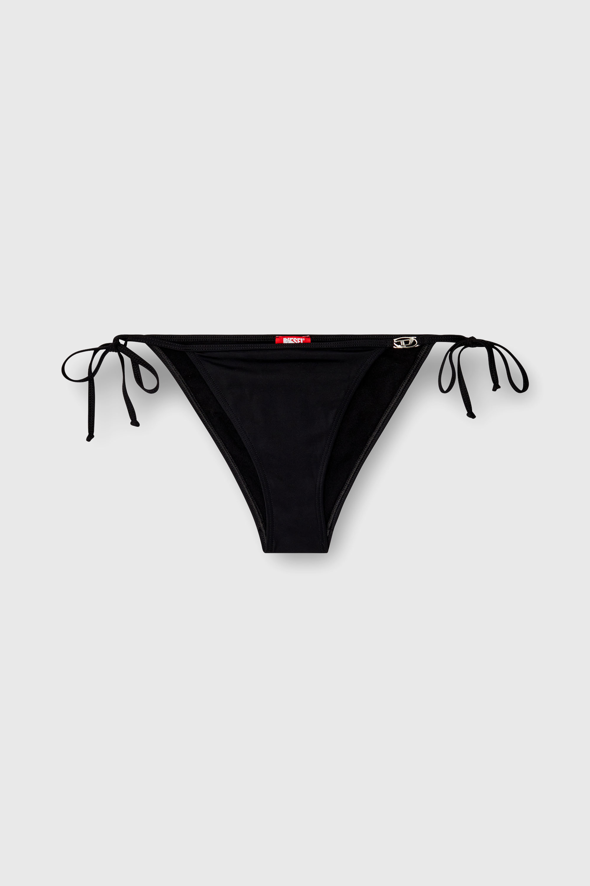 Diesel - BRIGITTES-DNM, Woman's Bikini briefs with Oval D detail in Black - 4