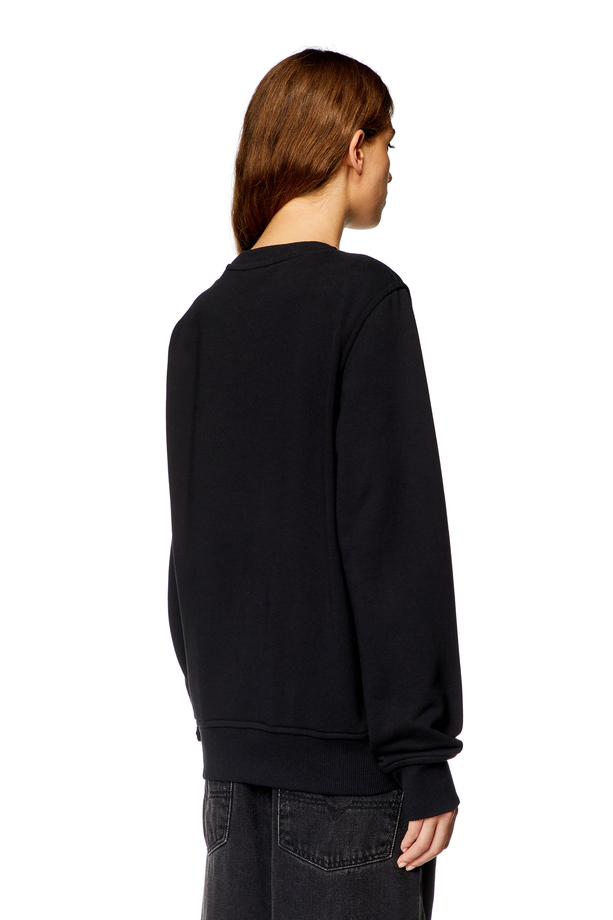 Diesel - S-GINN-D, Woman Sweatshirt with D logo in Black - Image 4