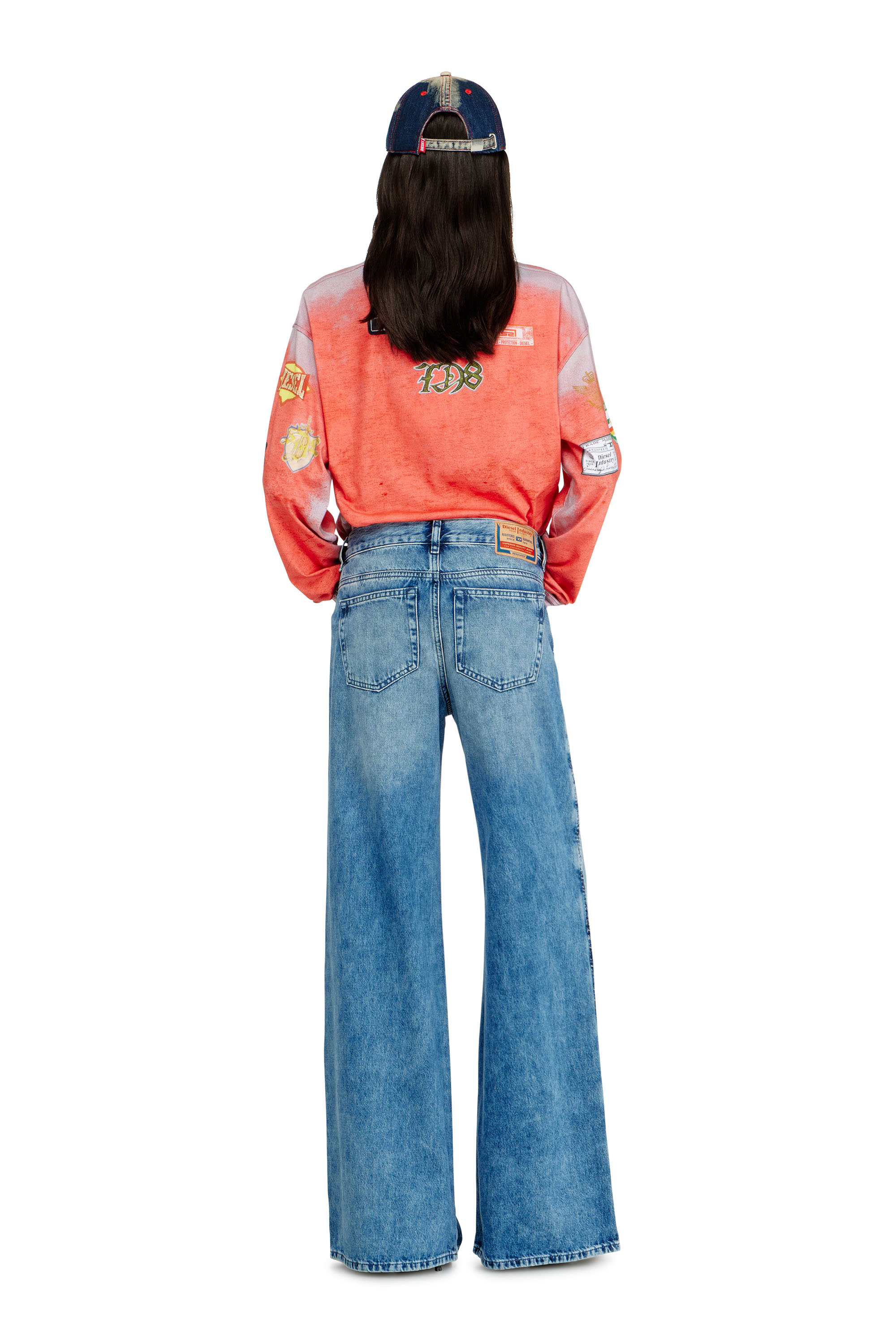 Diesel - Woman's Flare Jeans 1978 D-Akemi 0ADCJ, Medium blue - 4