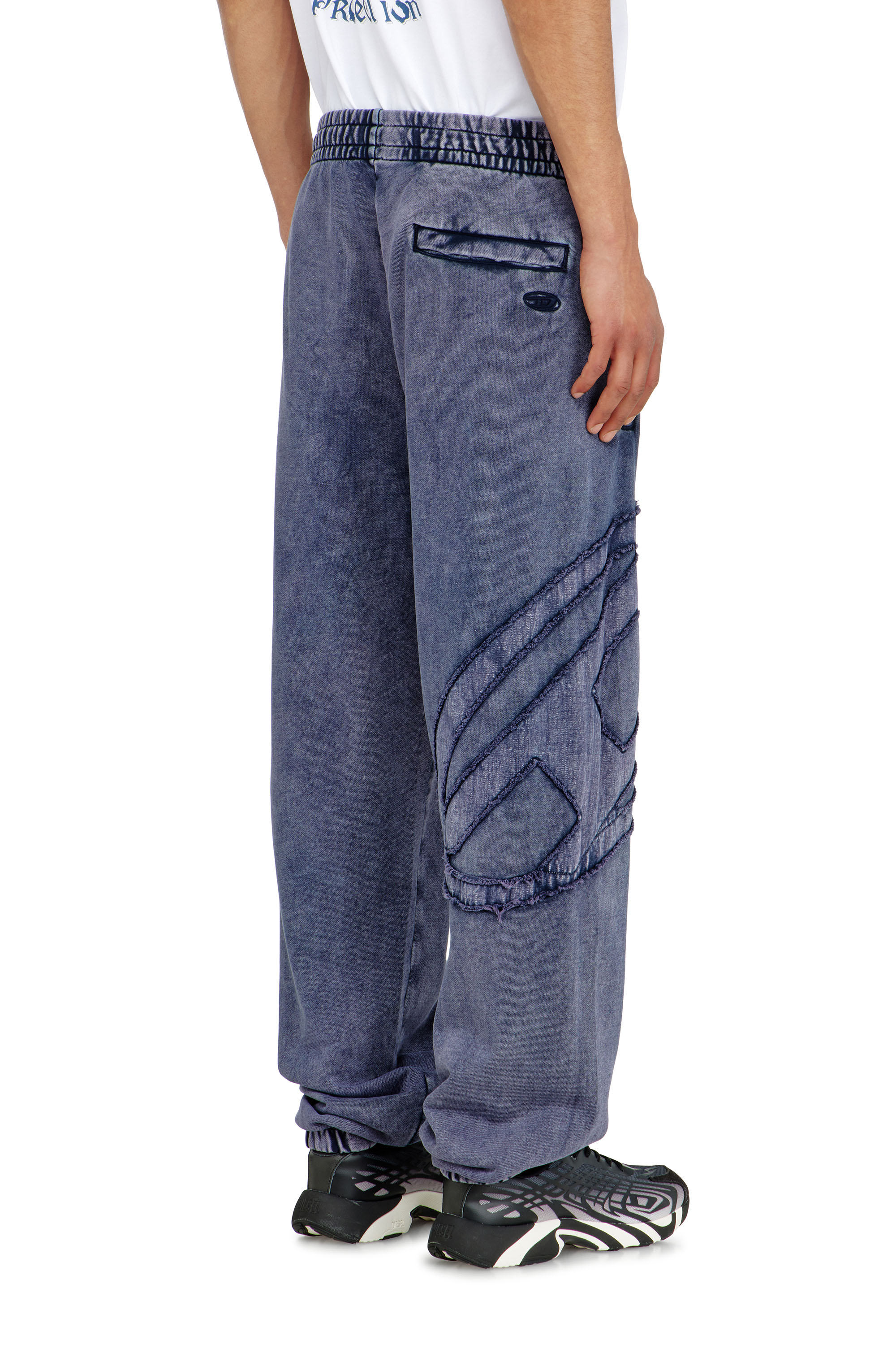 Diesel - P-MARKY-DEN, Man's Organic cotton sweatpants with Oval D patch in null - 3