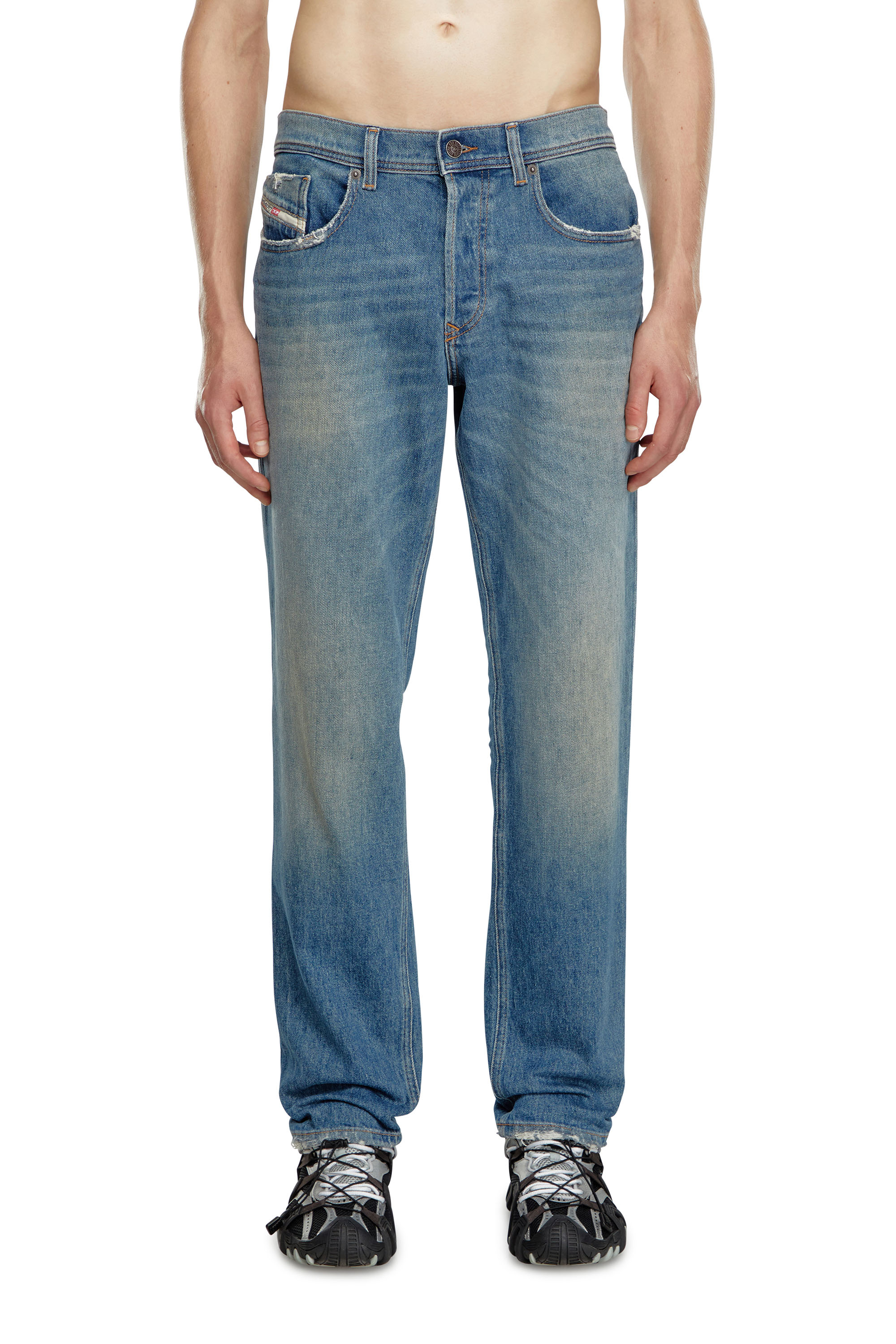 Diesel - Man's Tapered Jeans 2023 D-Finitive 0GRDB, Light Blue - 2