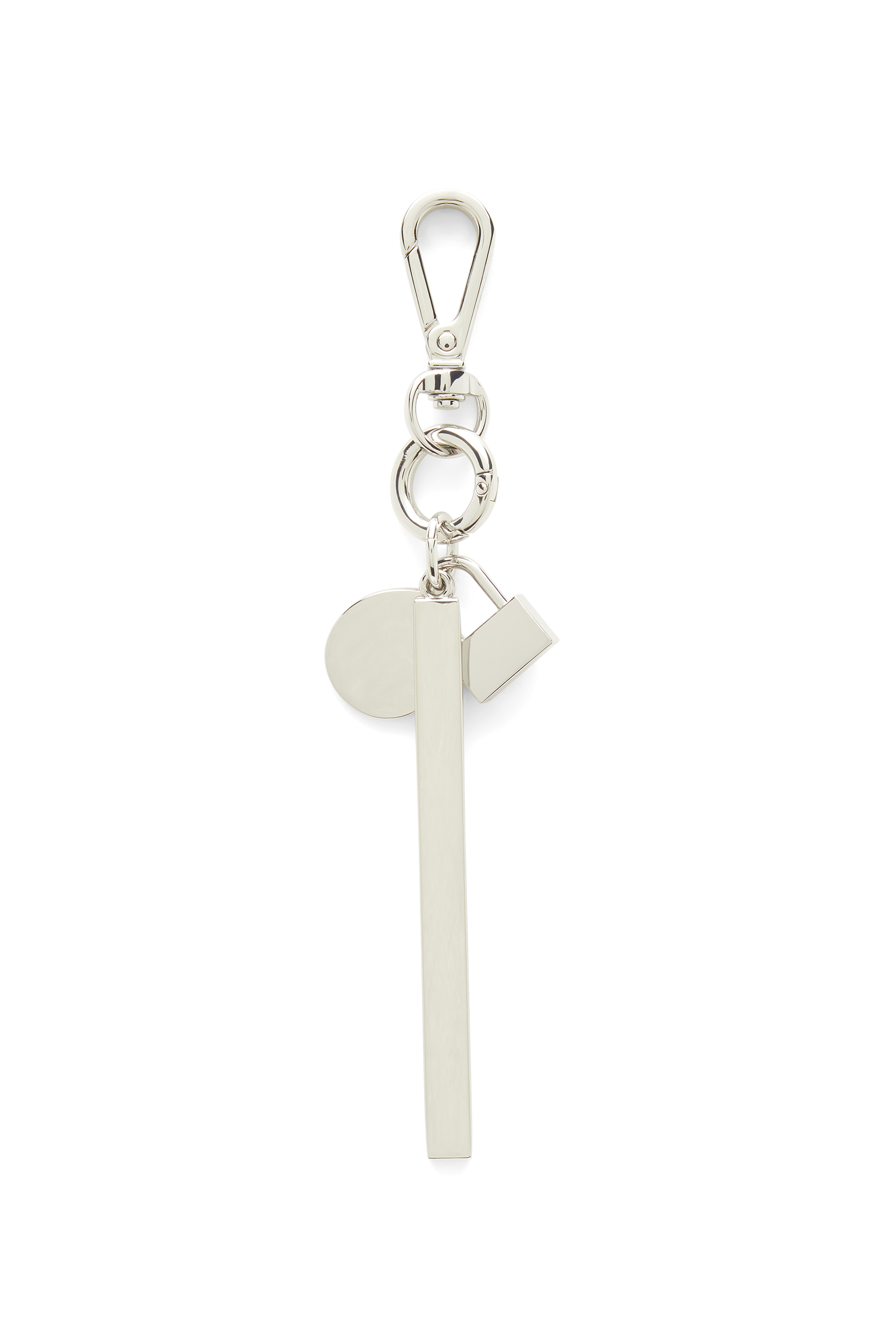 Diesel - TINDER CHARM, Unisex's Degrad&eacute; metal keyring in Silver/Pink - 3