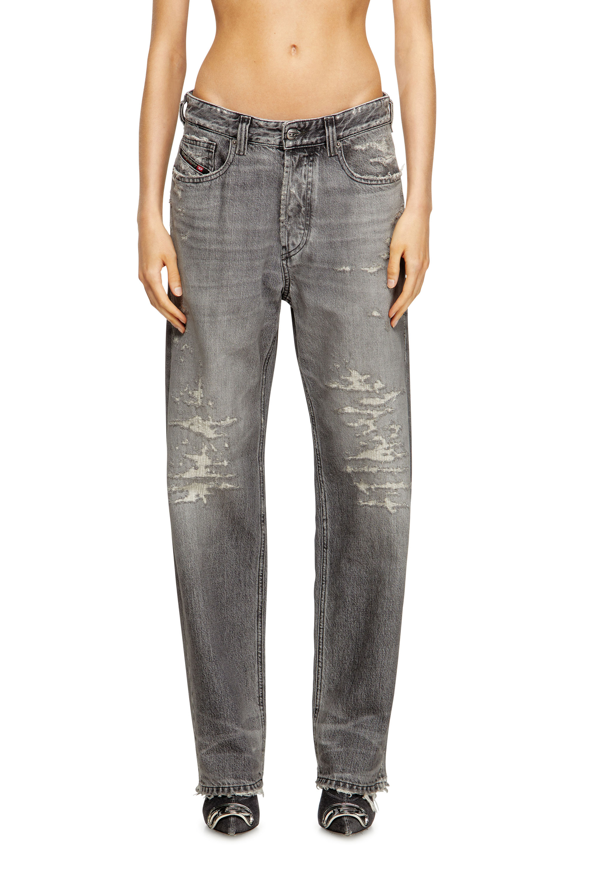 Regular Jeans 1988 D-Ark 09M64, Grey Diesel - Woman's Regular Jeans 1988 D-Ark 09M64, Grey - 3