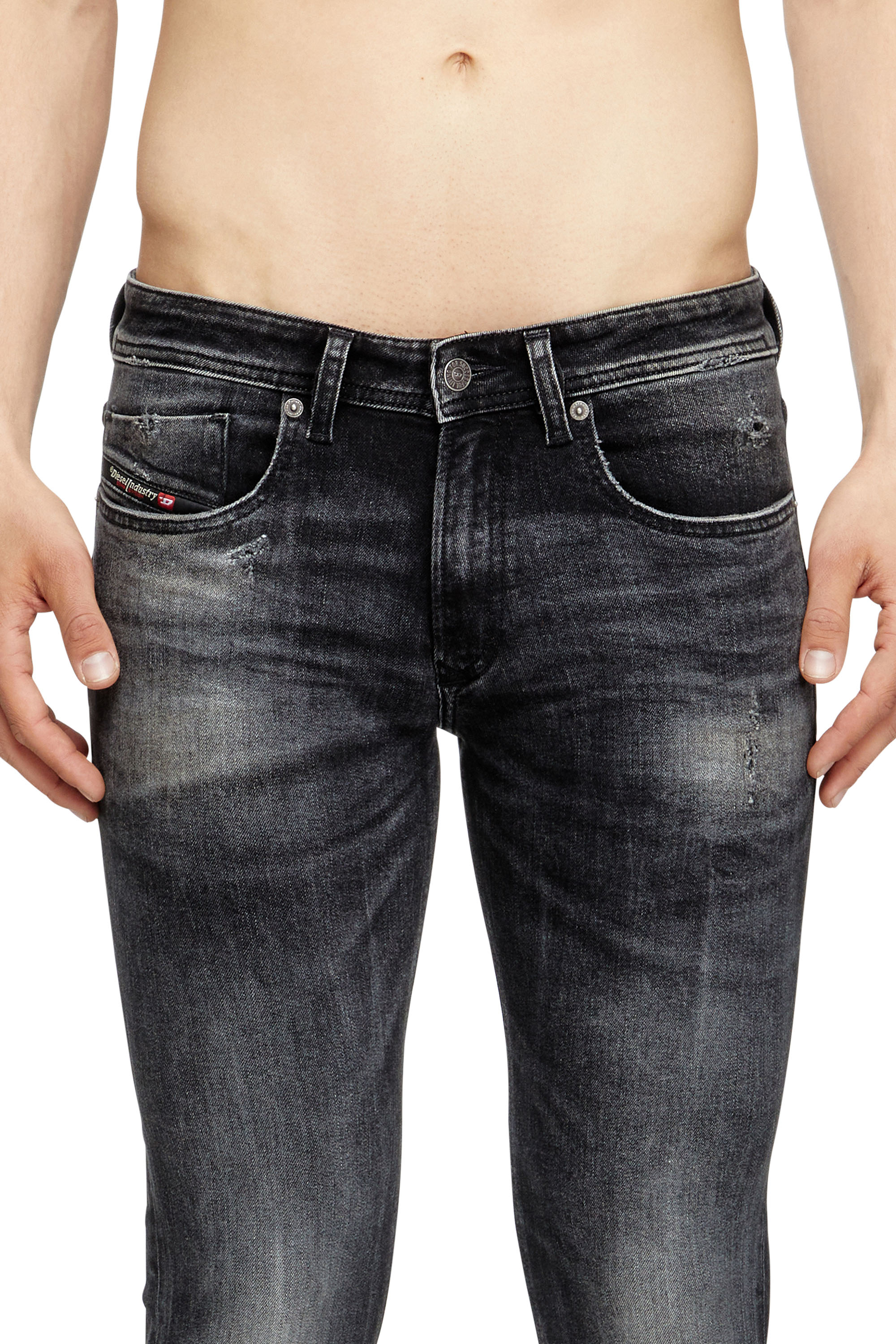 Skinny Jeans 1979 Sleenker 0DBDP, Black/Dark grey Diesel - Man's Skinny Jeans 1979 Sleenker 0DBDP, Black/Dark grey - 5