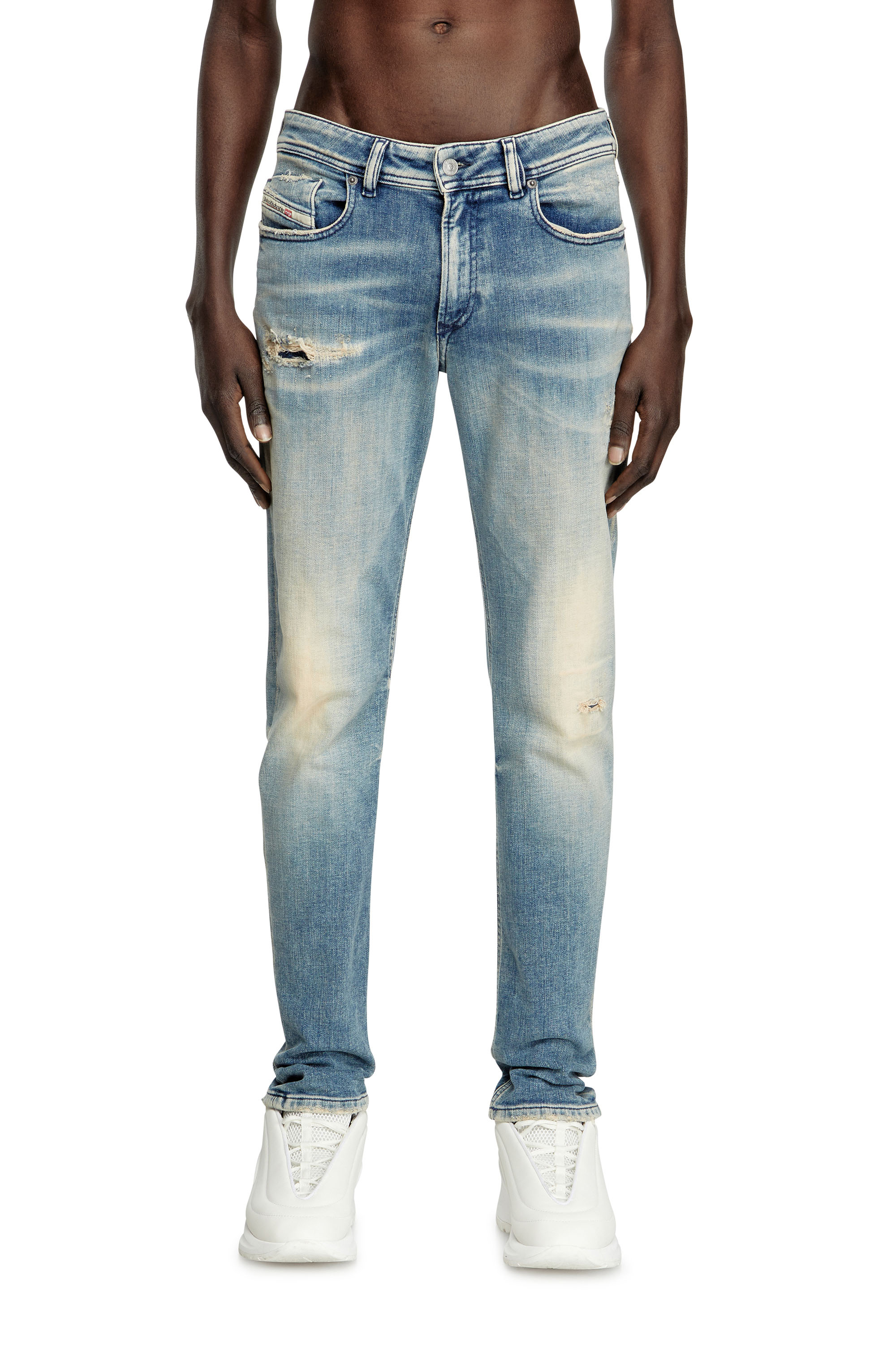 Diesel - Man's Skinny Jeans 1979 Sleenker 09K58, Light Blue - 1