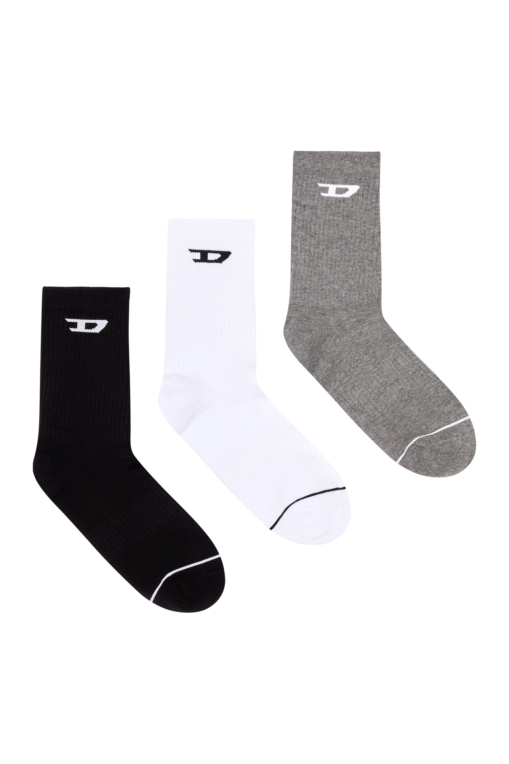 Three-pack socks with jacquard D