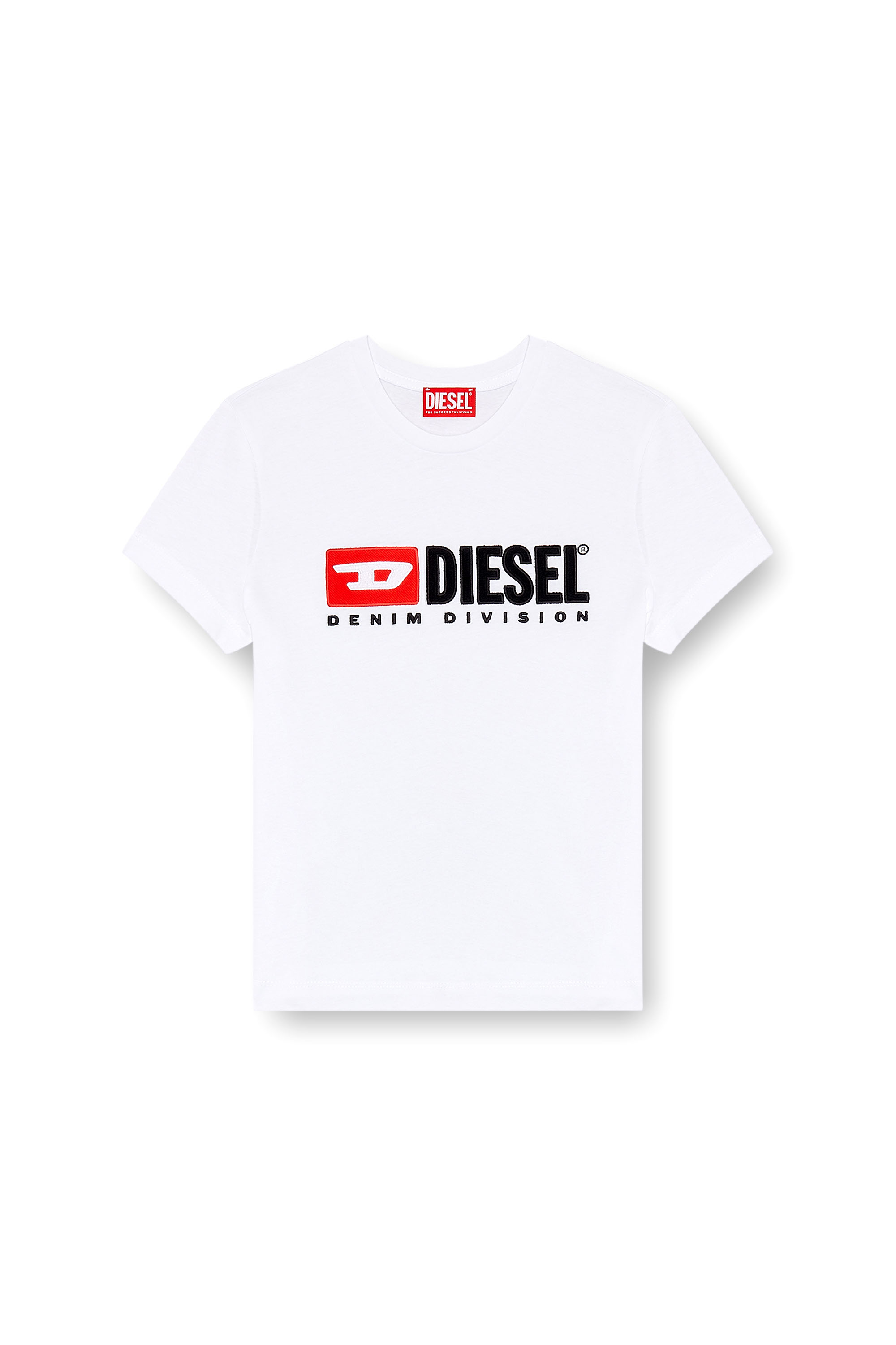 Diesel - T-SLI-DIV, Woman's T-shirt with Diesel patches in White - 3