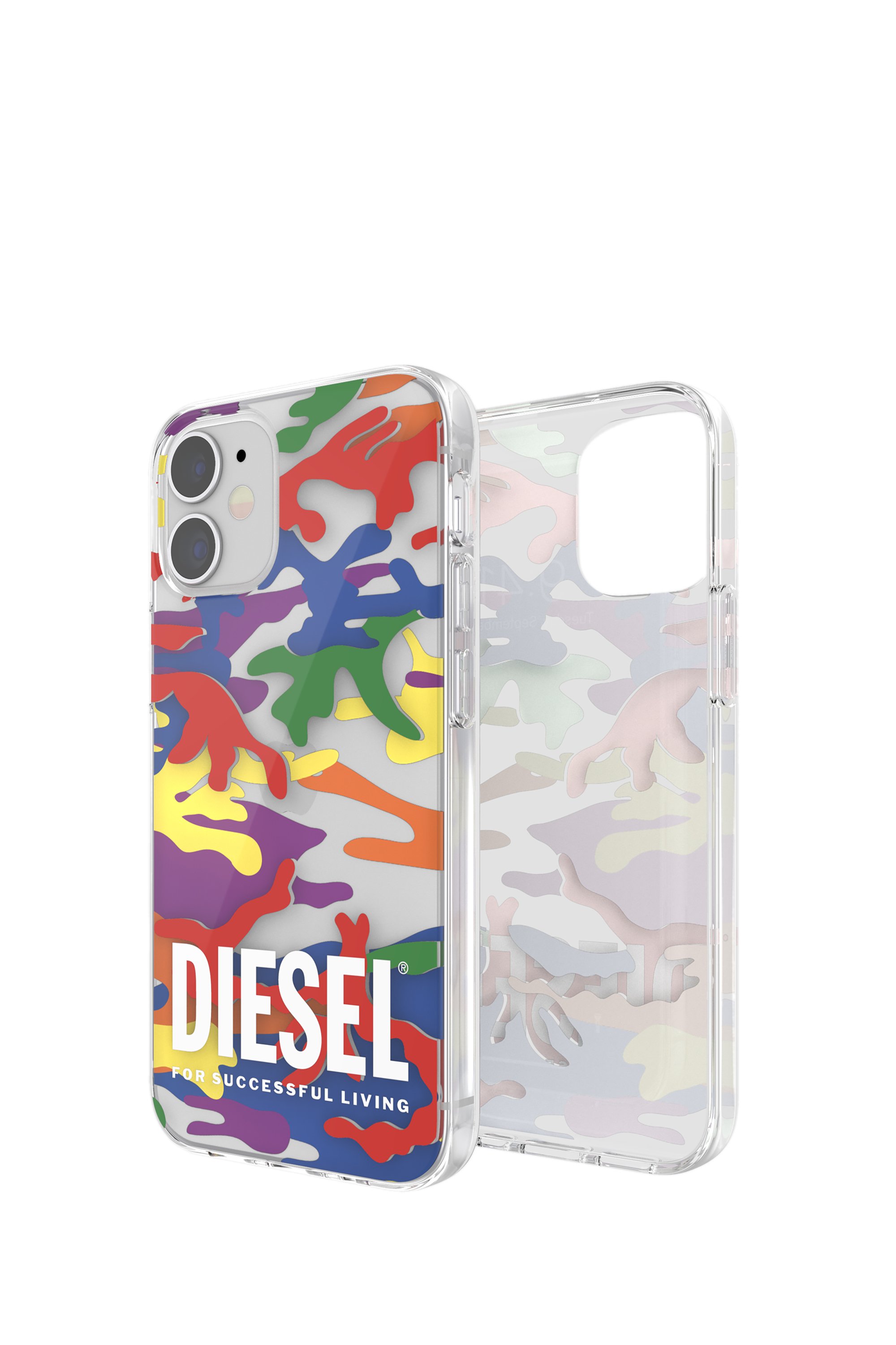 Diesel - 44331  STANDARD CASES, Unisex's Clear case Pride for iPhone 12 mini in Multicolor - 1