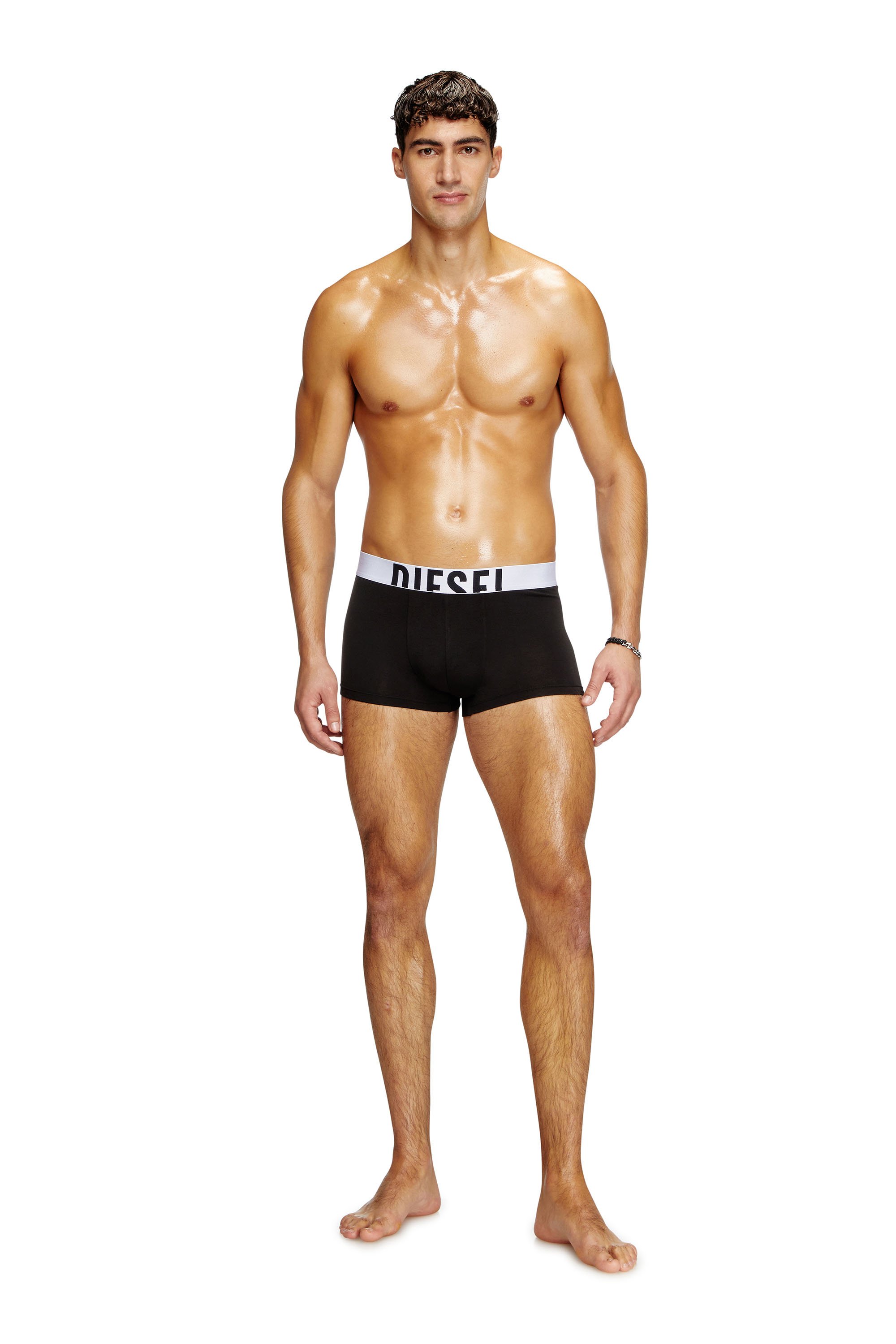 Diesel - DAMIEN-D-POP-3PACK-40, Man's Three-pack boxer briefs in stretch cotton in Multicolor/Black - 2