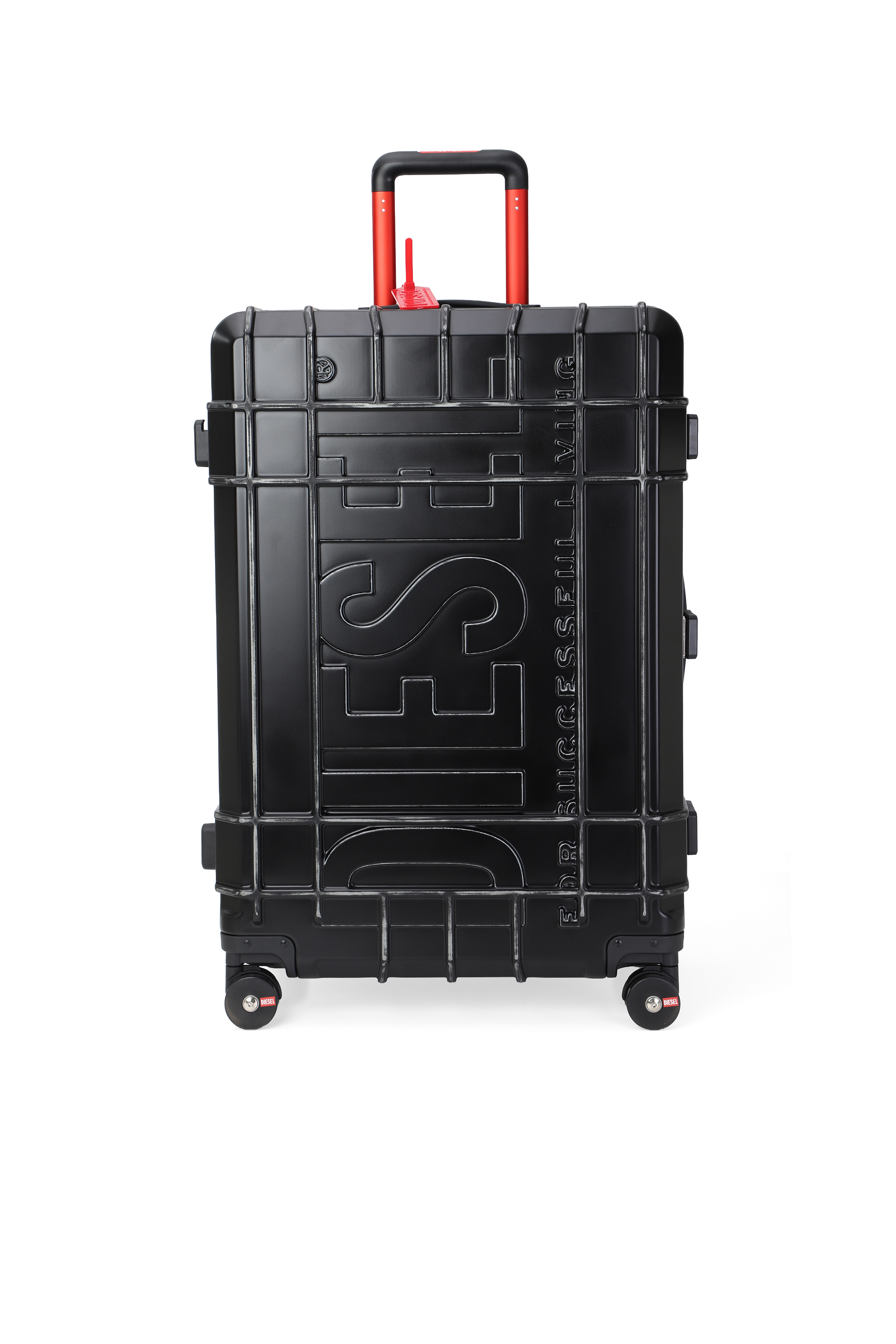 Diesel - DIESEL PC STRONG IMAGE TROLLEY- DSL003, Unisex's Rugged suitcase size L in Black - 1