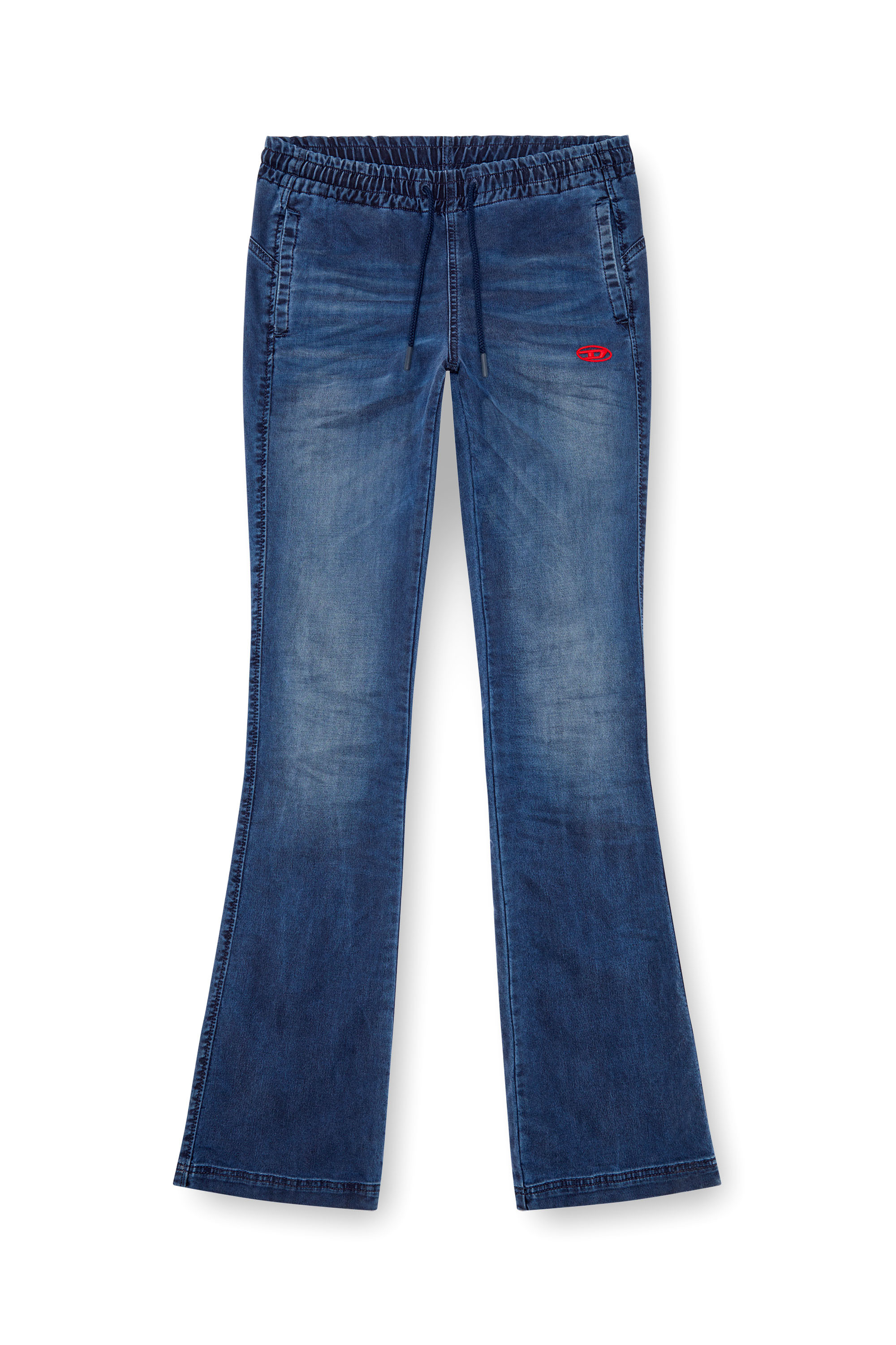 Diesel - Woman Bootcut and Flare 2069 D-Ebbey Joggjeans® 068LX, Dark Blue - Image 3