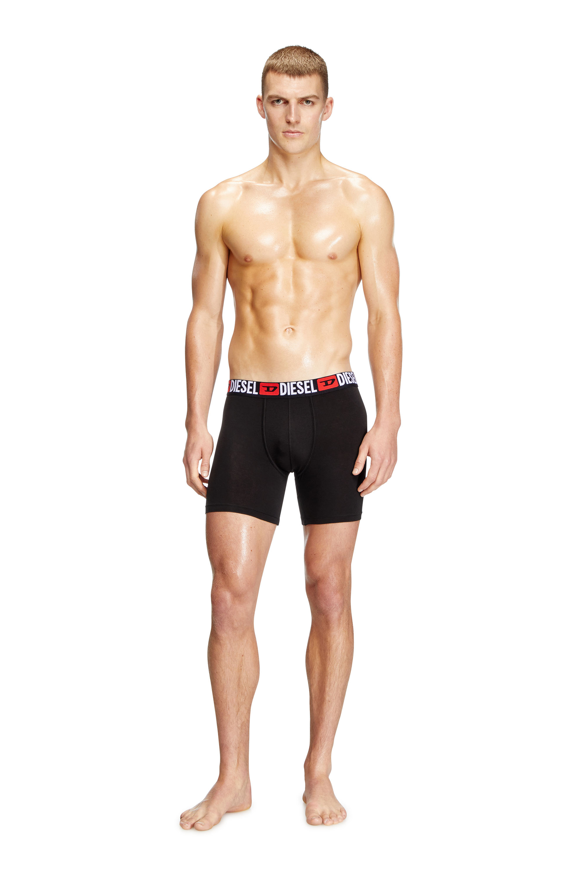 Diesel - MAX-D-CORE-3PACK, Man's Three-pack stretch cotton boxer briefs in Black - 3