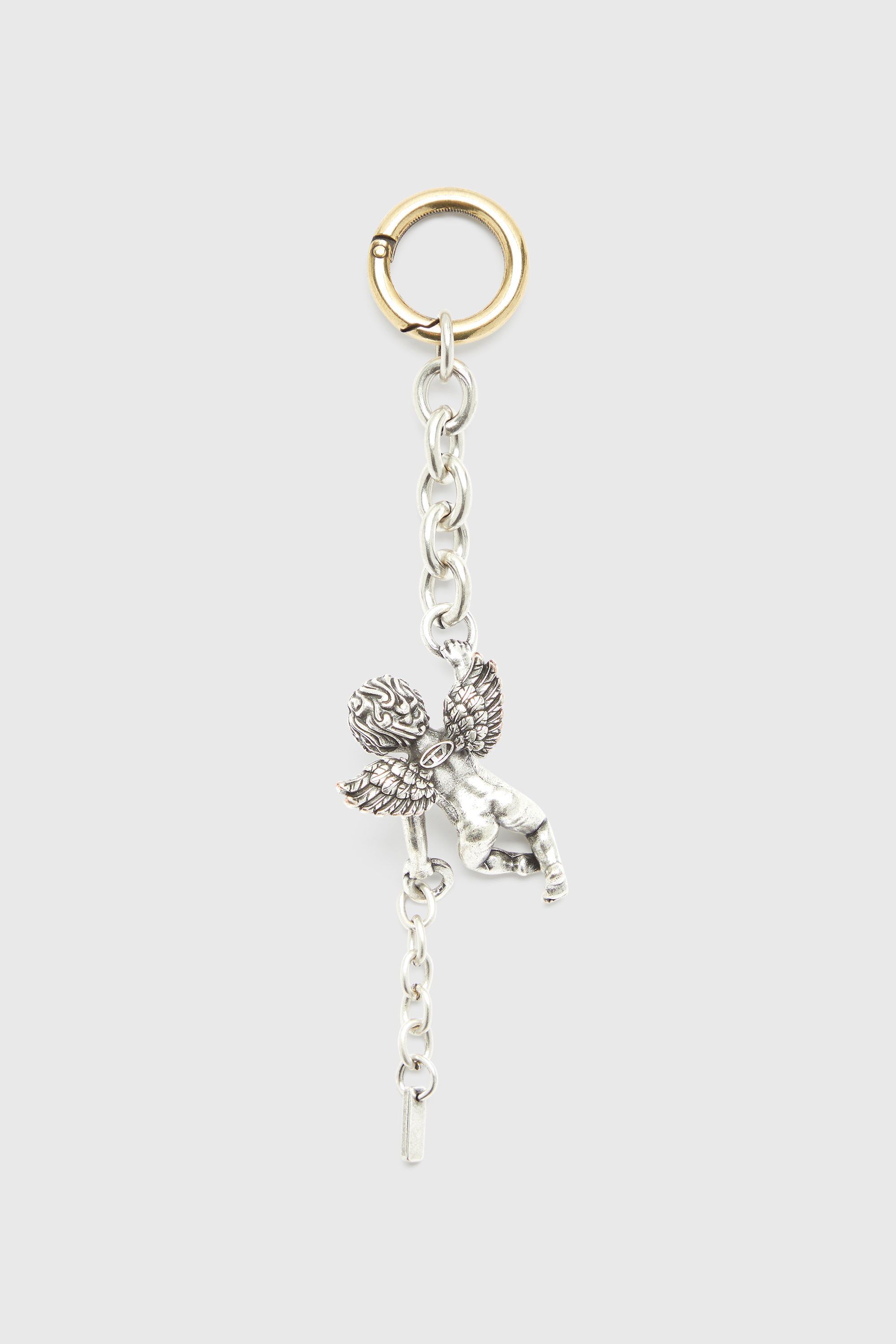 Diesel - CHARM-ANGEL, Woman's Metal cherub charm in Silver - 2