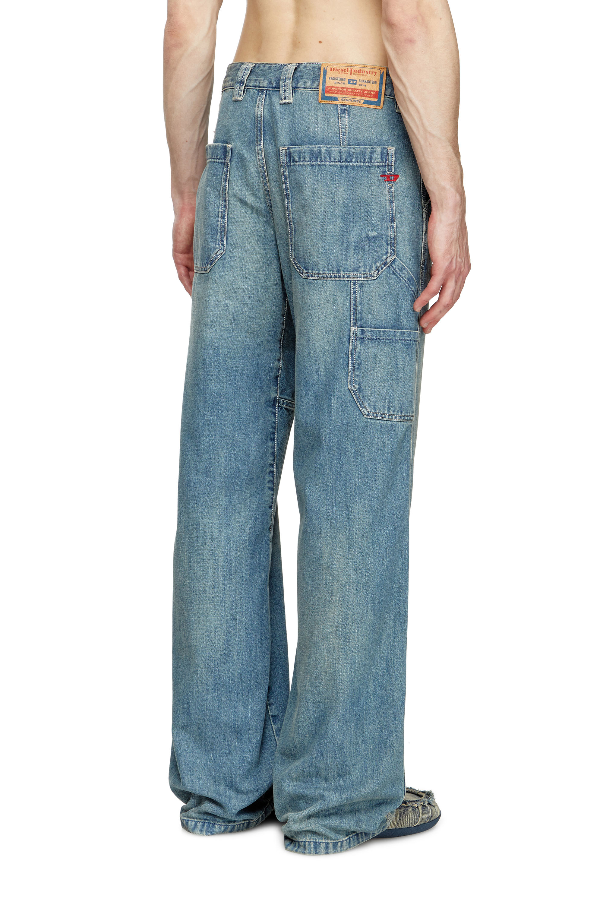 Diesel - Man's Relaxed Jeans D-Livery 068SK, Light Blue - 4