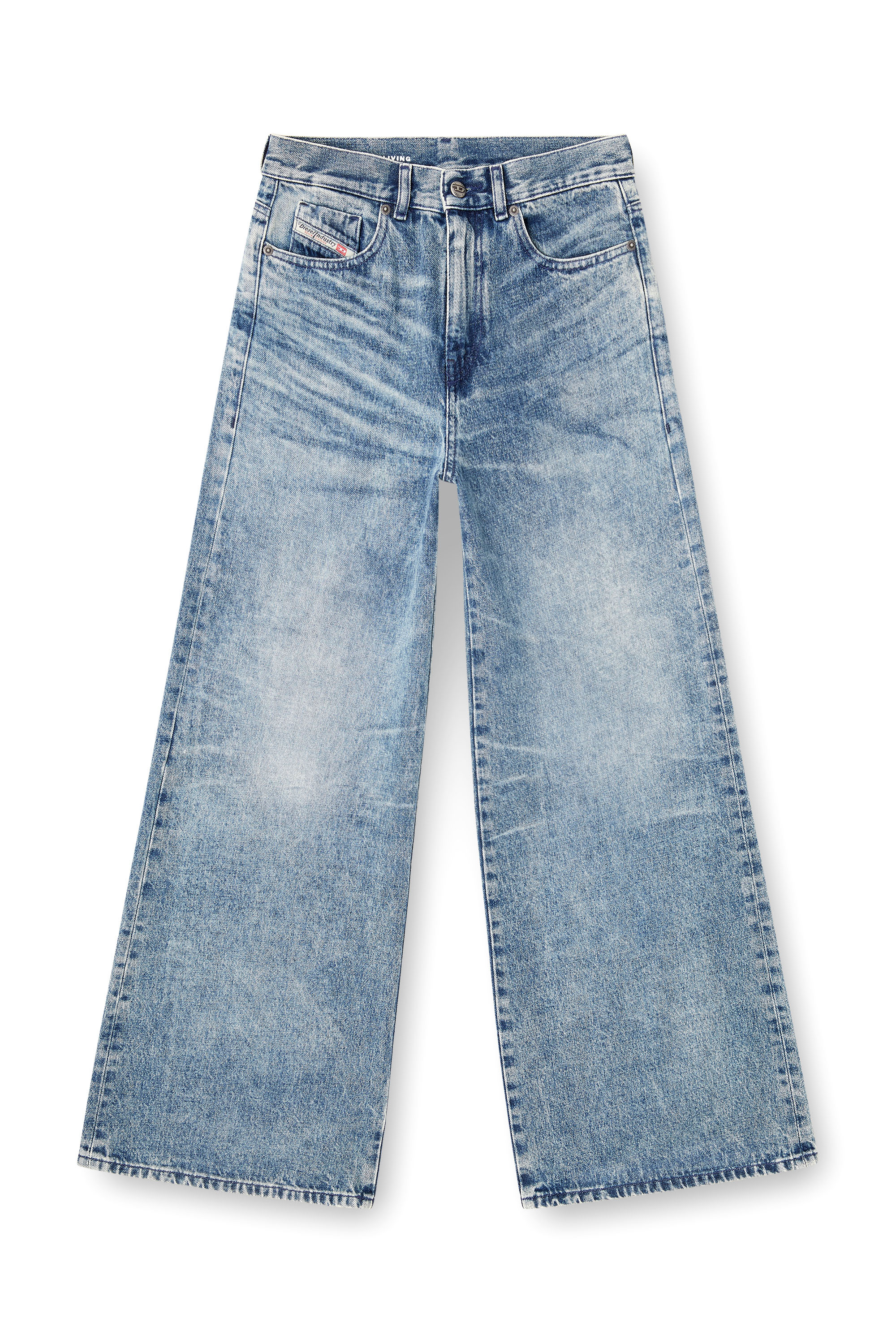 Flare Jeans 1978 D-Akemi 007DA, Light Blue Diesel - Woman's Flare Jeans 1978 D-Akemi 007DA, Light Blue - 2