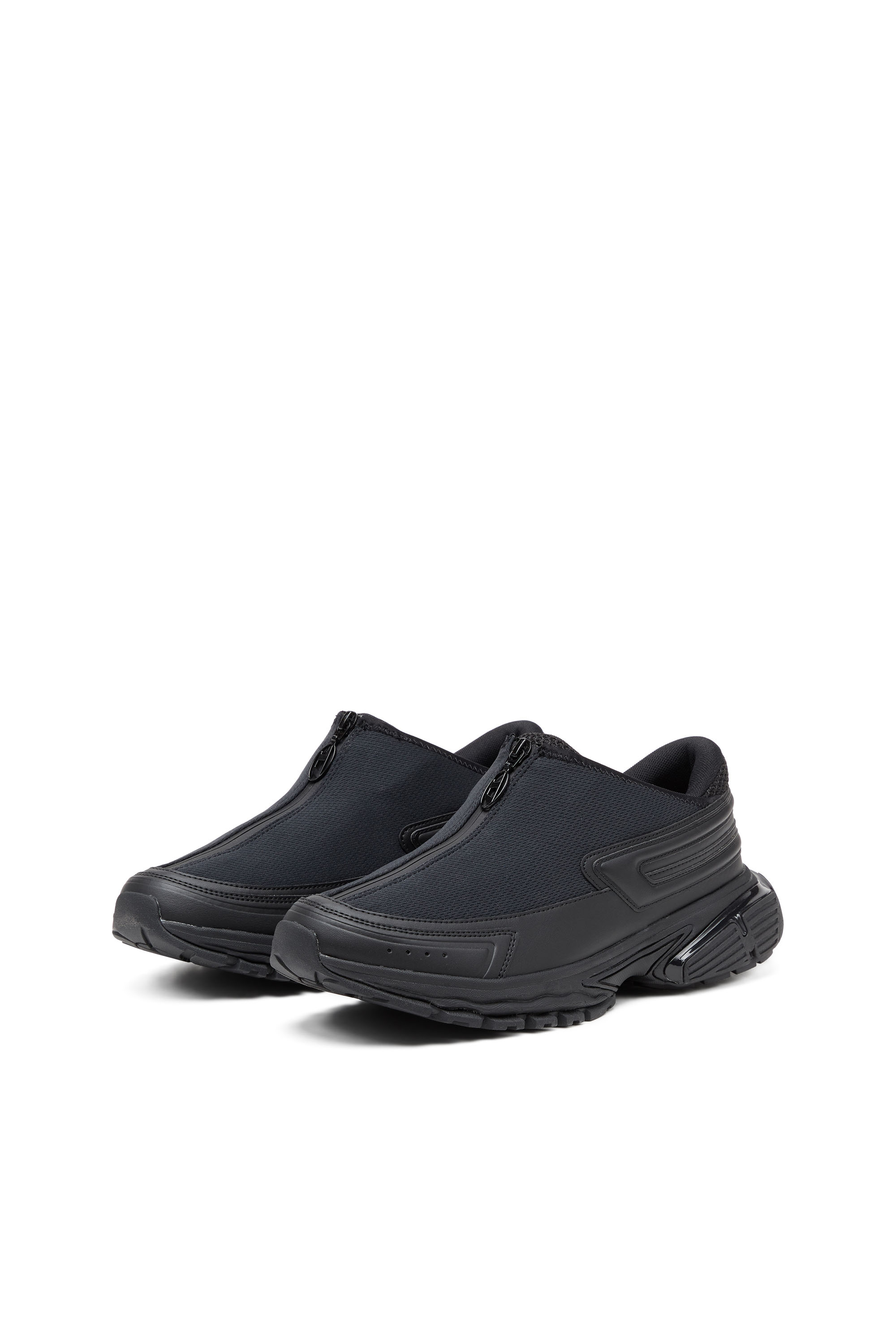 Diesel - S-SERENDIPITY PRO-X1 ZIP X, Unisex S-Serendipity-Slip-on mesh sneakers with zip in Black - Image 8