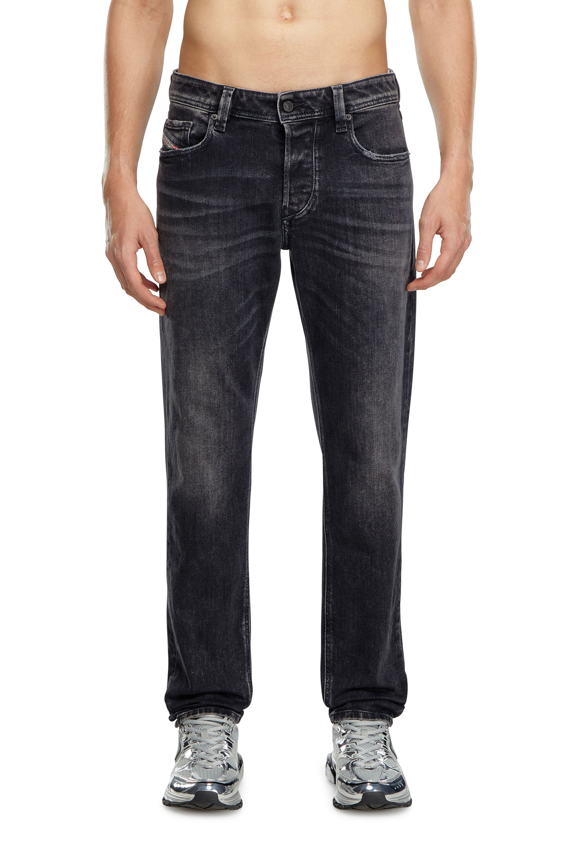 Diesel - Man Tapered Jeans 1986 Larkee-Beex 09K51, Black/Dark grey - Image 2