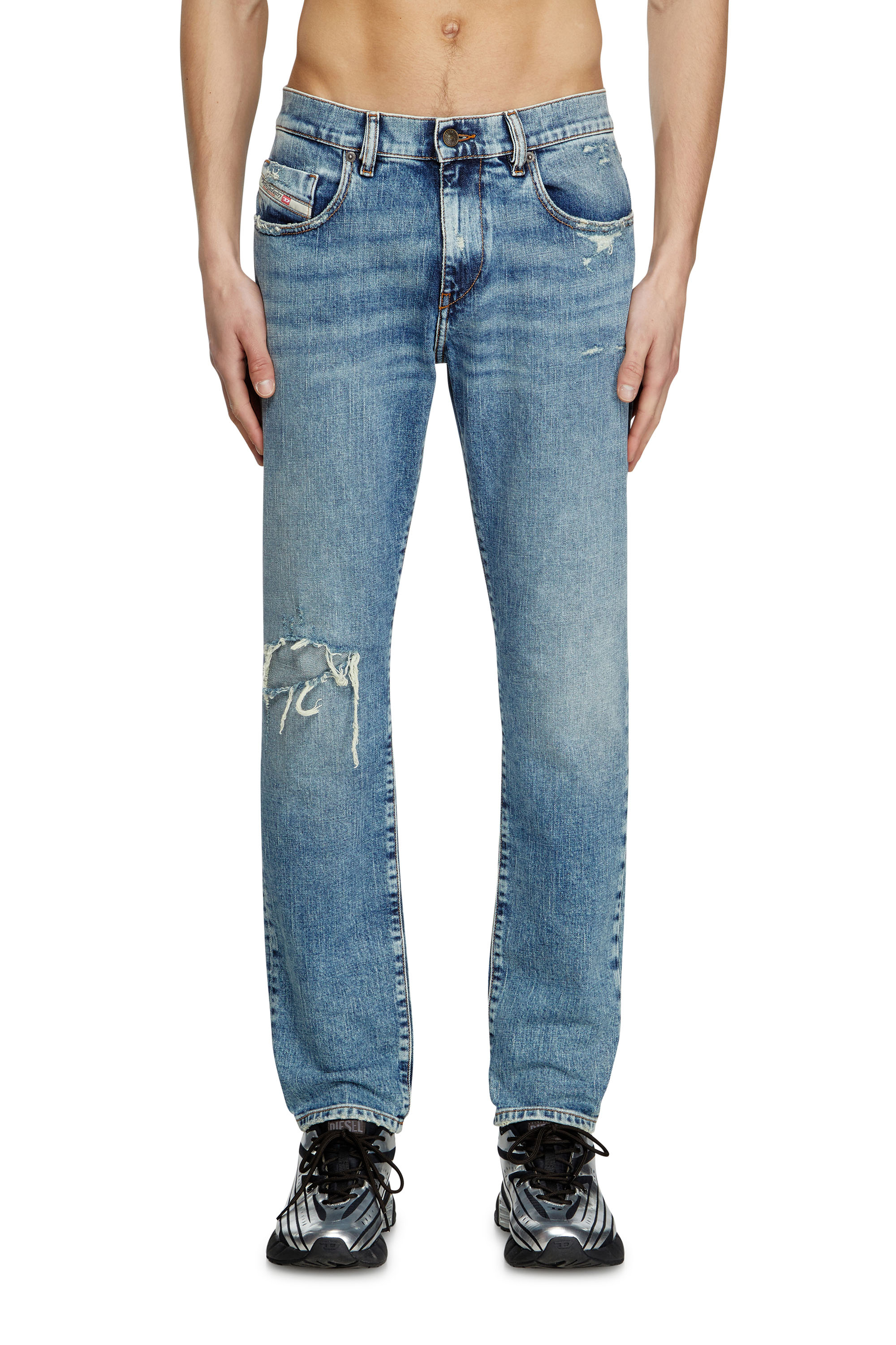 Diesel - Man's Slim Jeans 2019 D-Strukt 09L34, Light Blue - 2