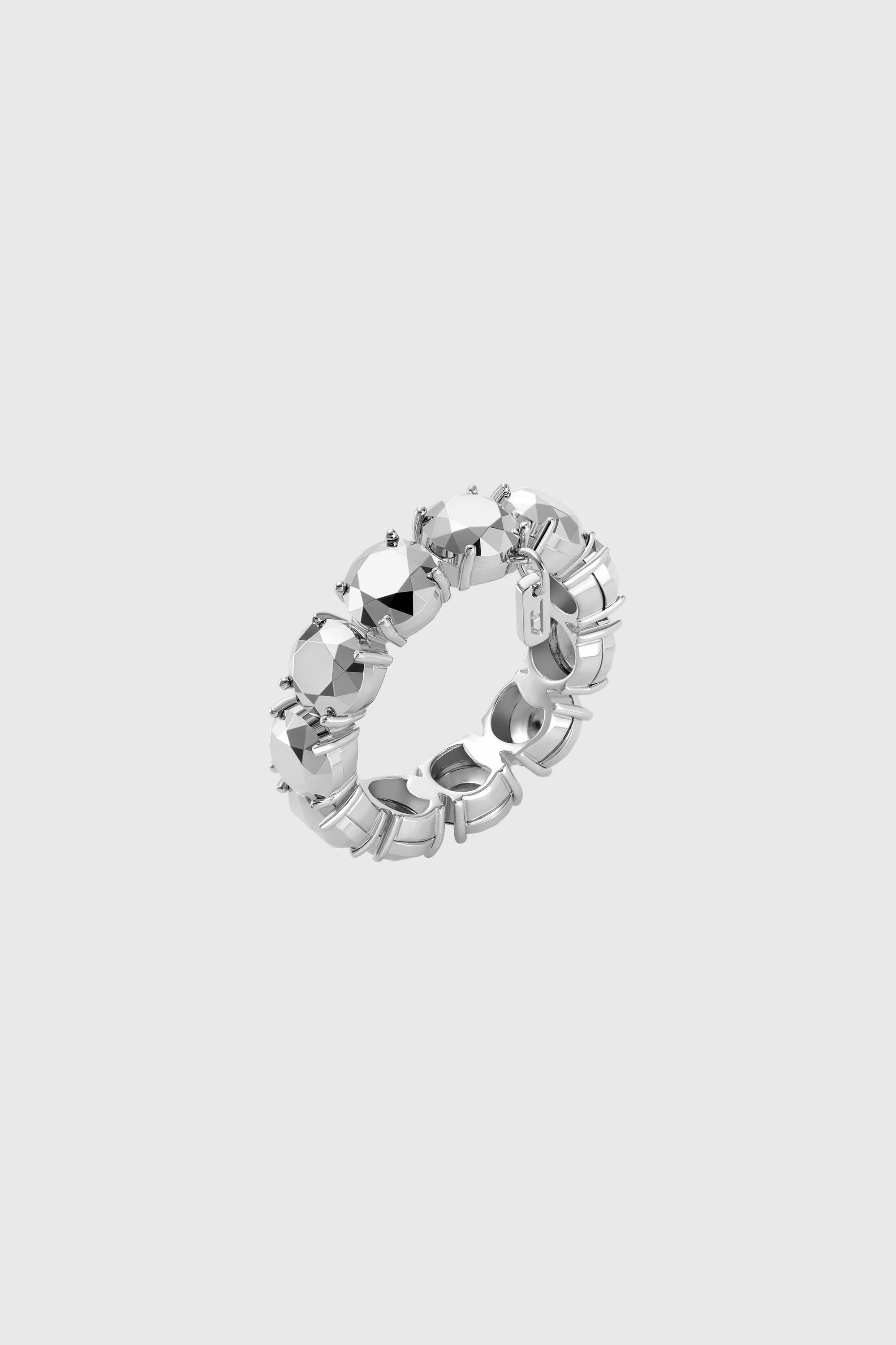 Diesel - DL1359040 STERLING SILVER JEWEL, Unisex's Sterling Silver Band Ring in Silver - 1