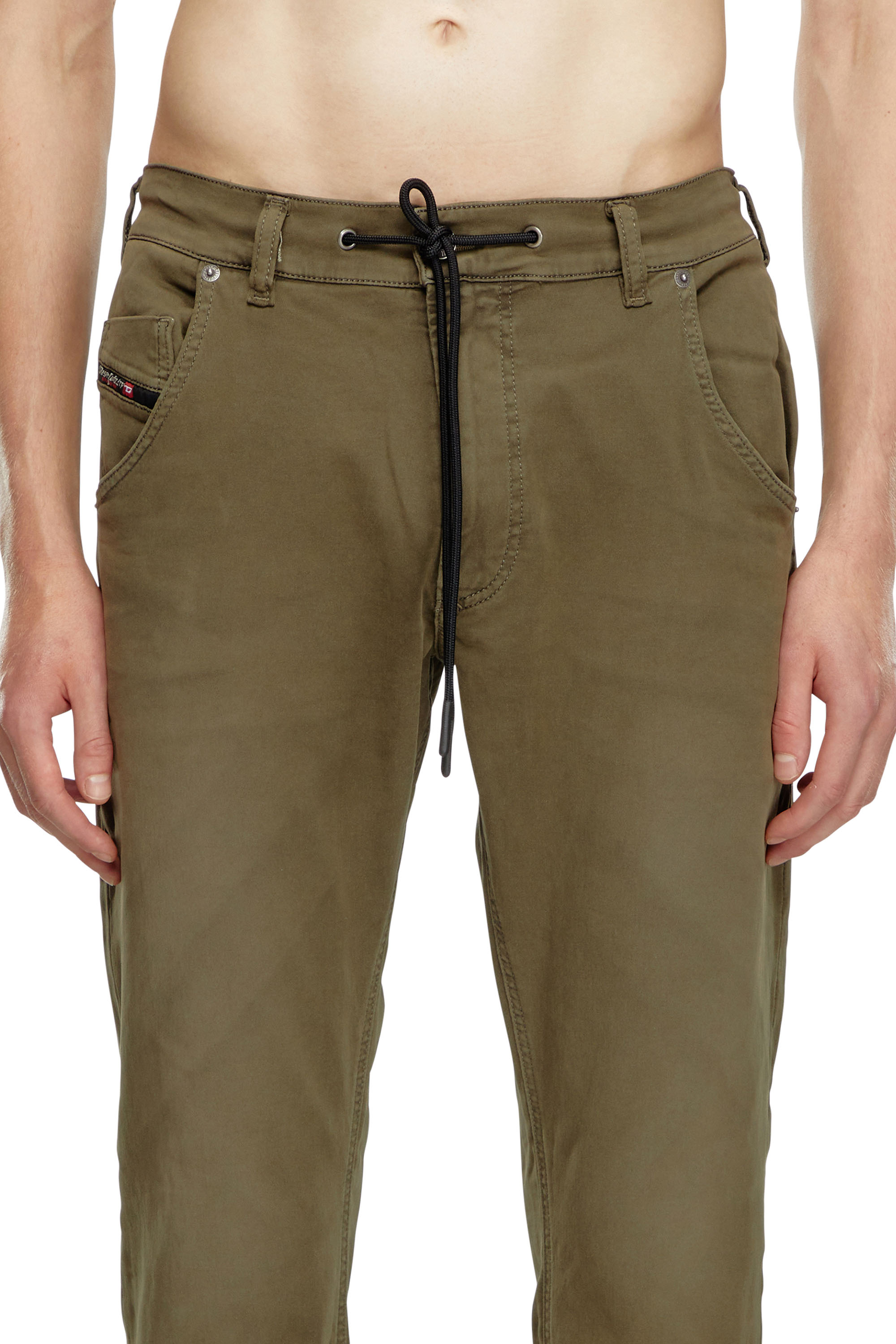 Diesel - Man's Tapered 2030 D-Krooley Joggjeans® 0670M, Military Green - 5