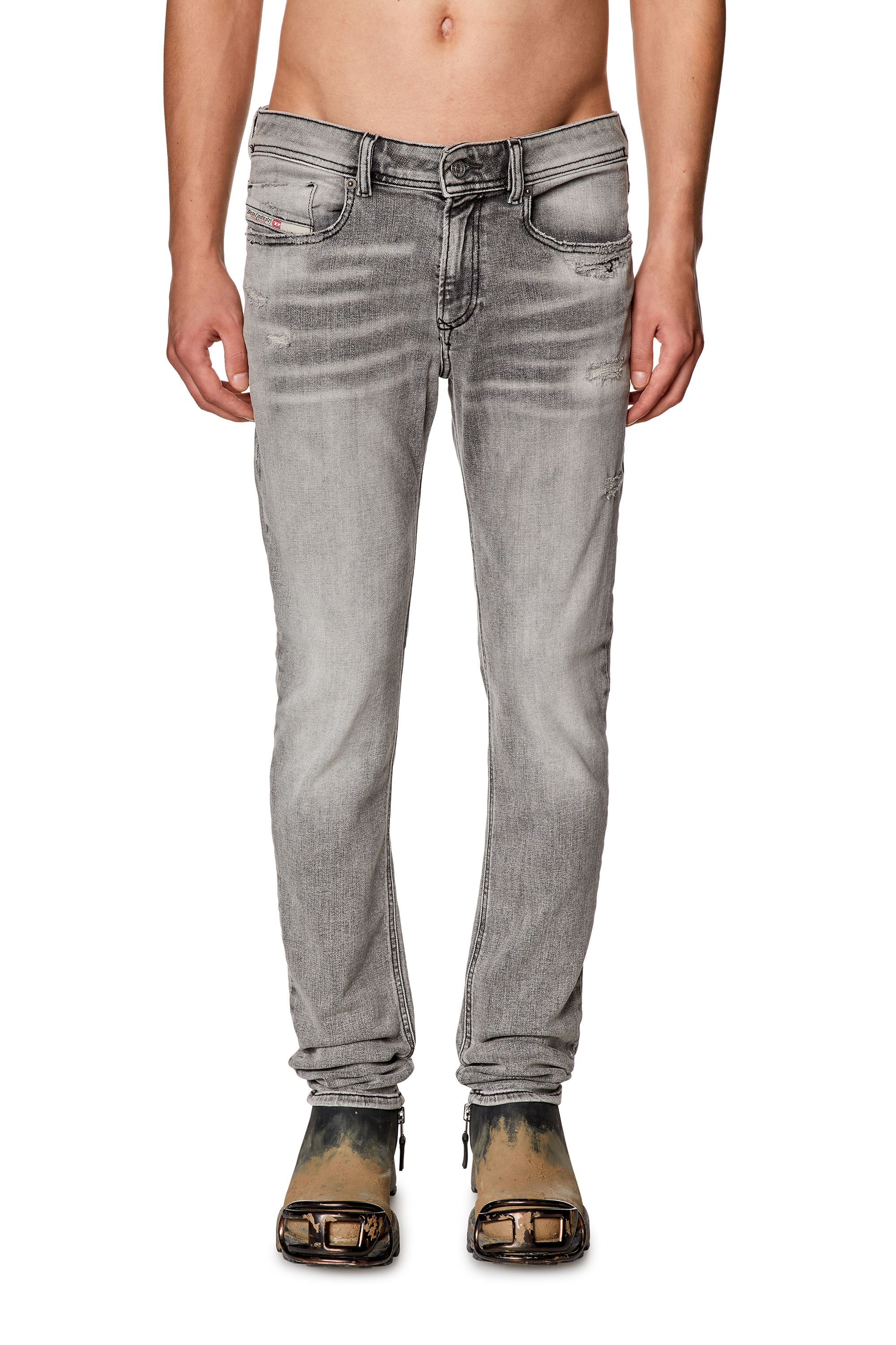 Diesel - Skinny Jeans 1979 Sleenker E9B97, Black/Dark grey - Image 2