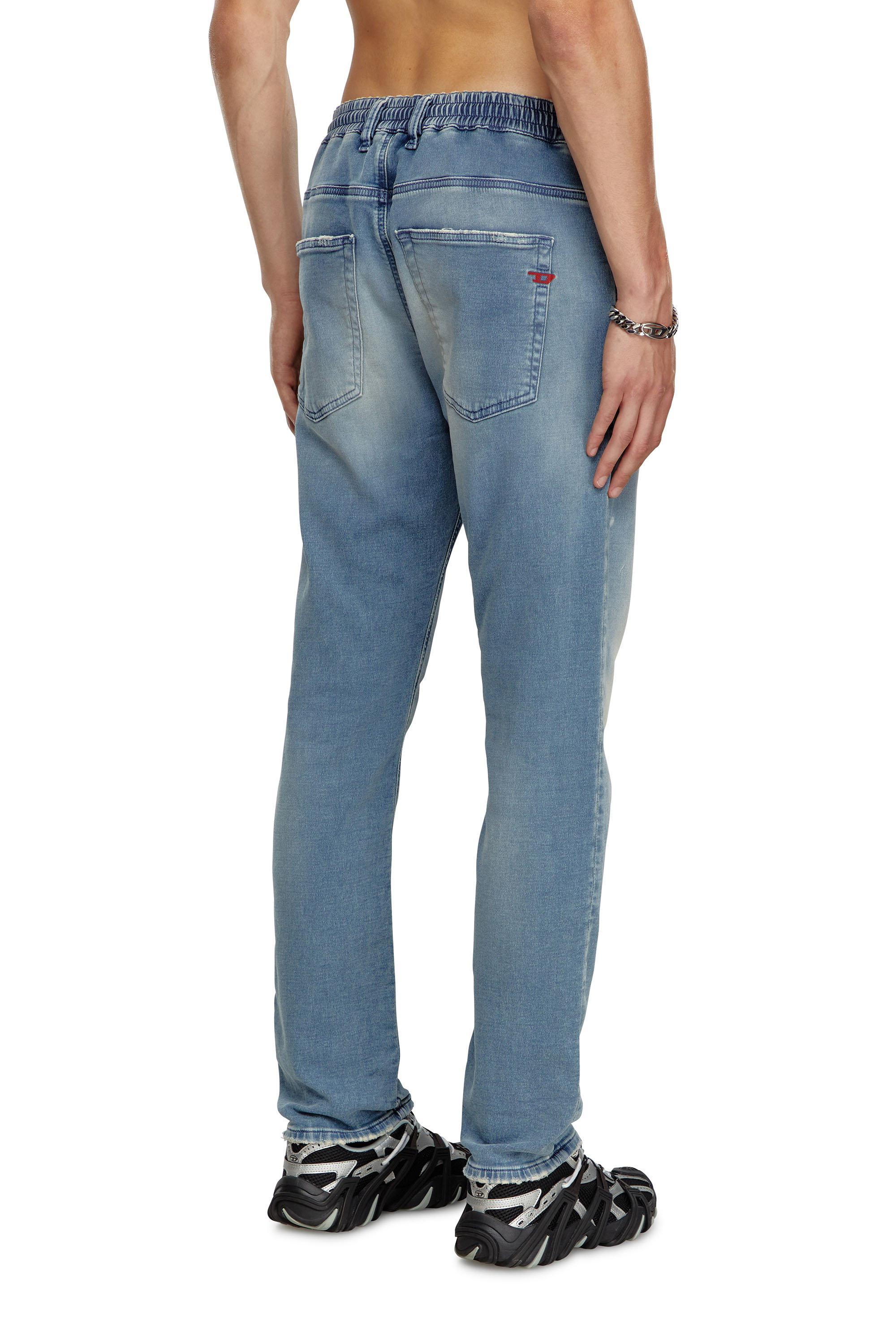 Diesel - Man's Tapered 2030 D-Krooley Joggjeans® 068MF, Light Blue - 3