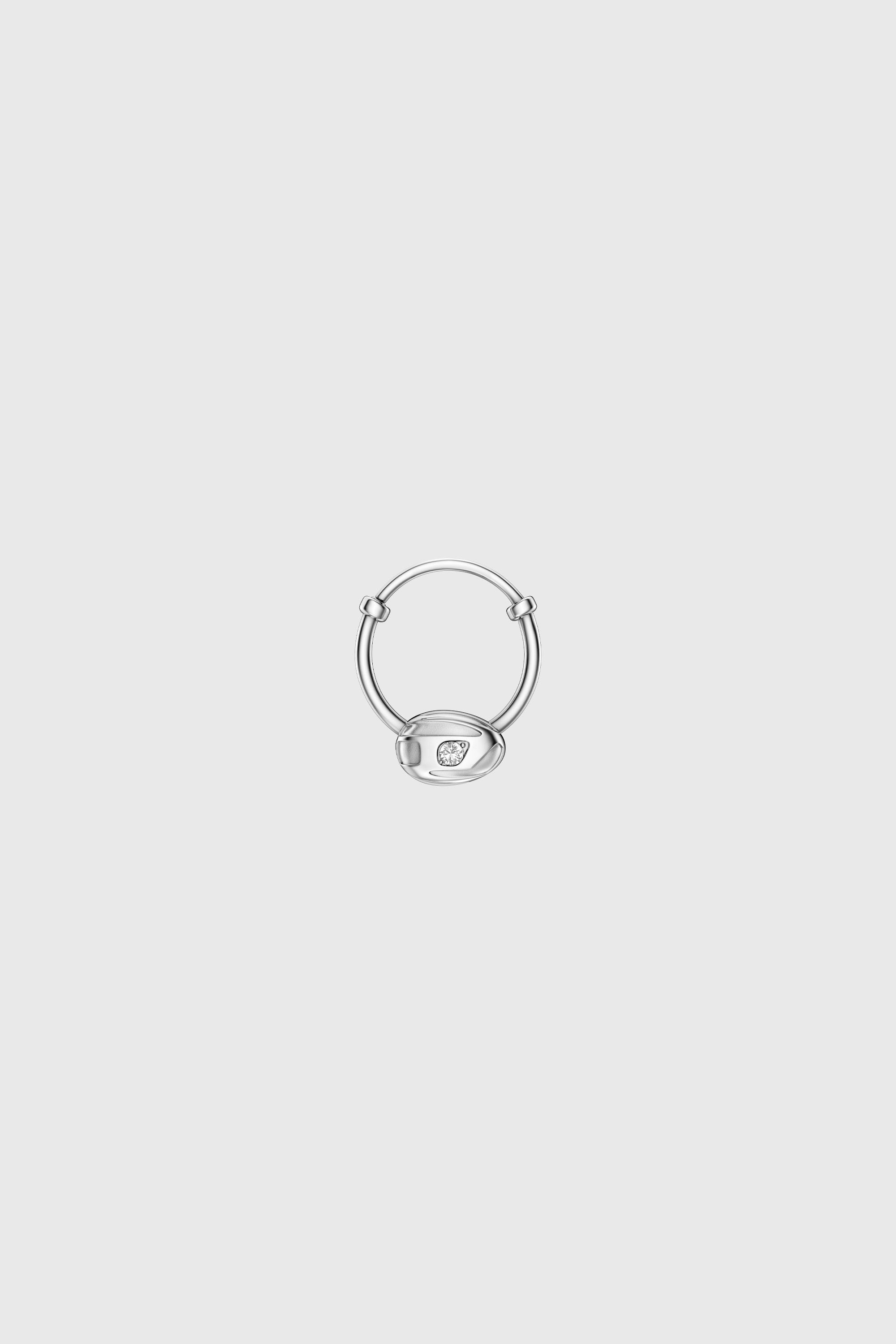 Diesel - DX1703040 JEWELLERY, Unisex's Stainless steel hoop earring in Silver - 1