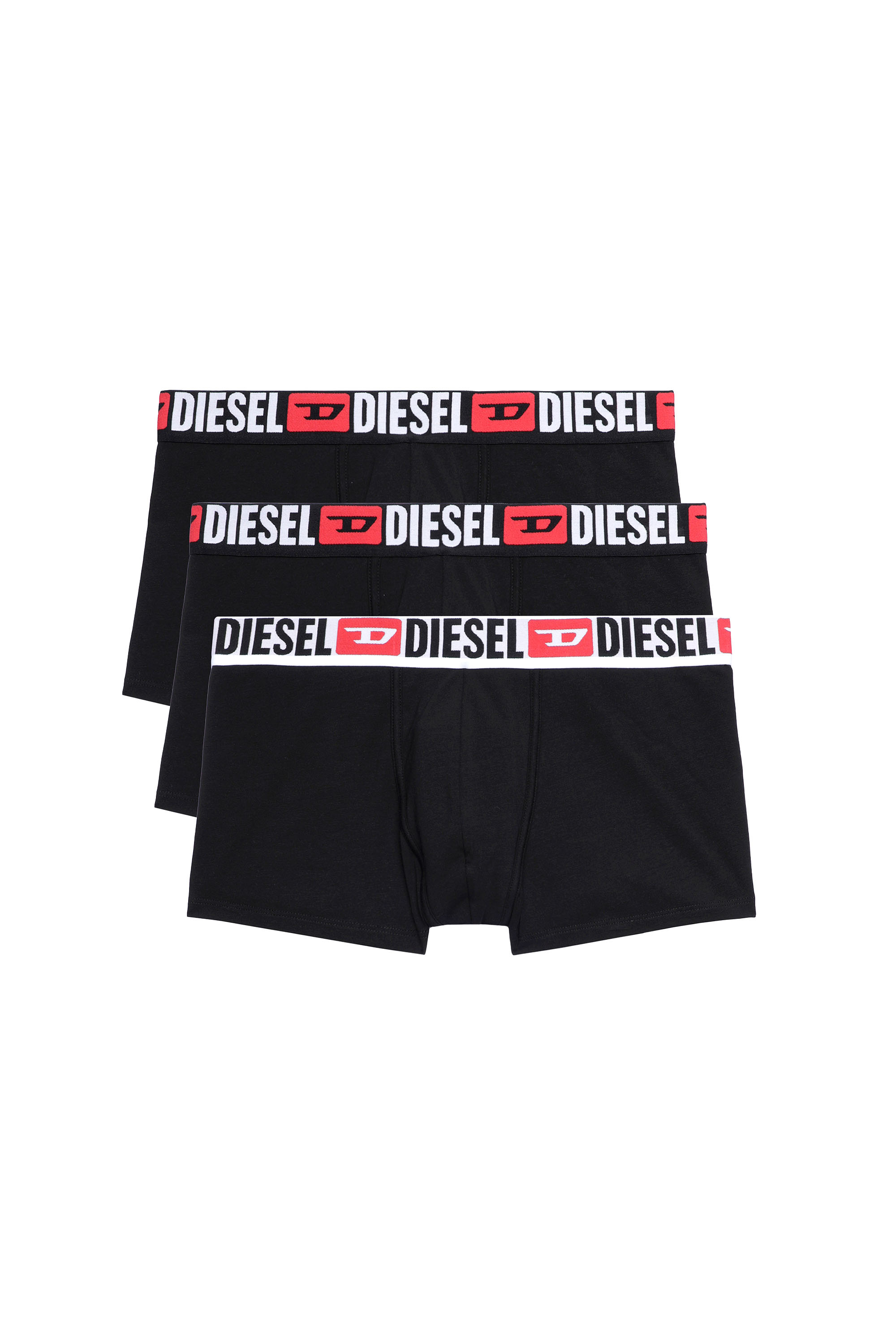 Three-pack of all-over logo waist boxers