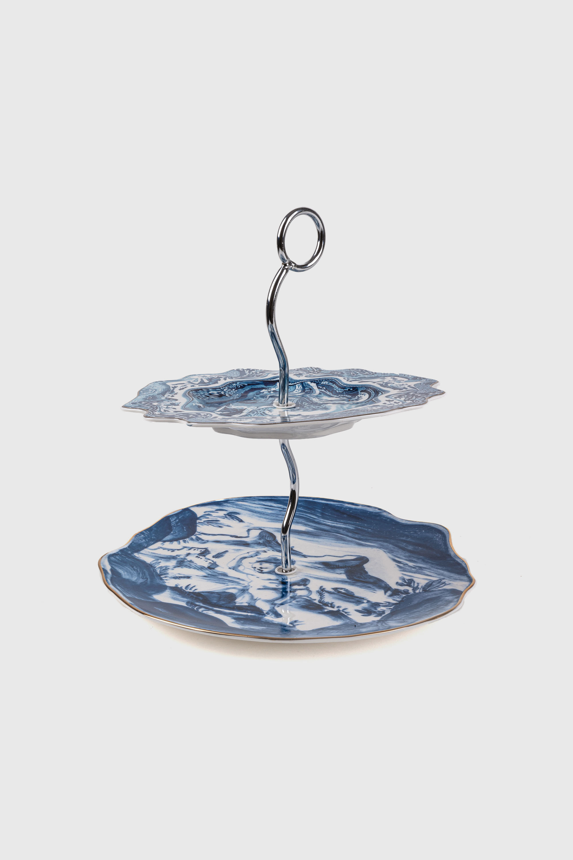 Diesel - 11278 CAKE STAND ACID TEA, Unisex's Cake stand in White/Blue - 1