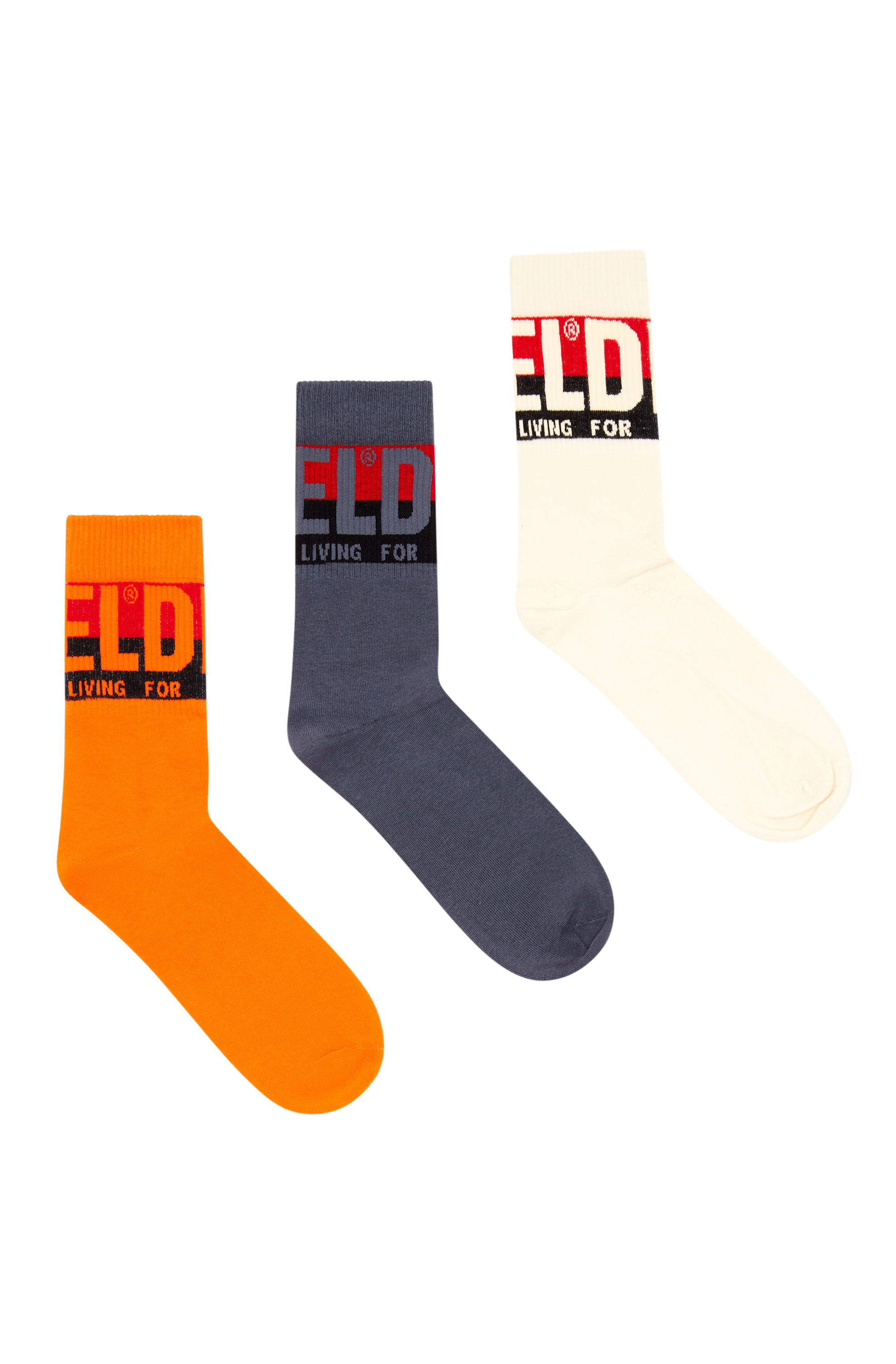 Diesel - SKM-RAY-THREEPACK, Orange/White - Image 1