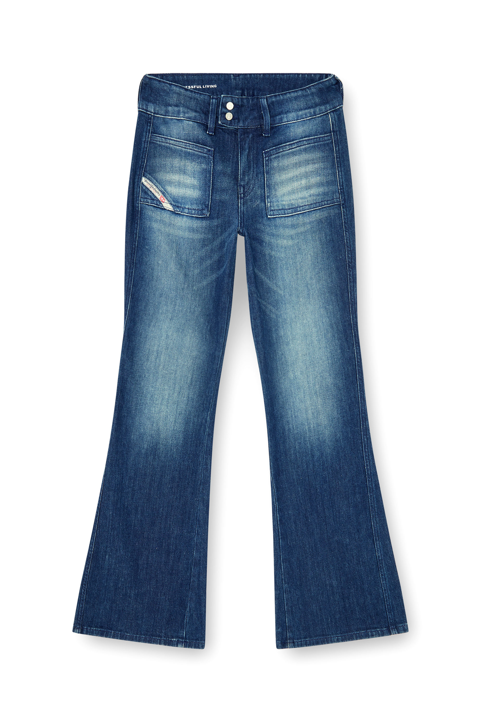 Diesel - Woman's Bootcut Jeans D-Hush 0KBBR, Dark Blue - 3