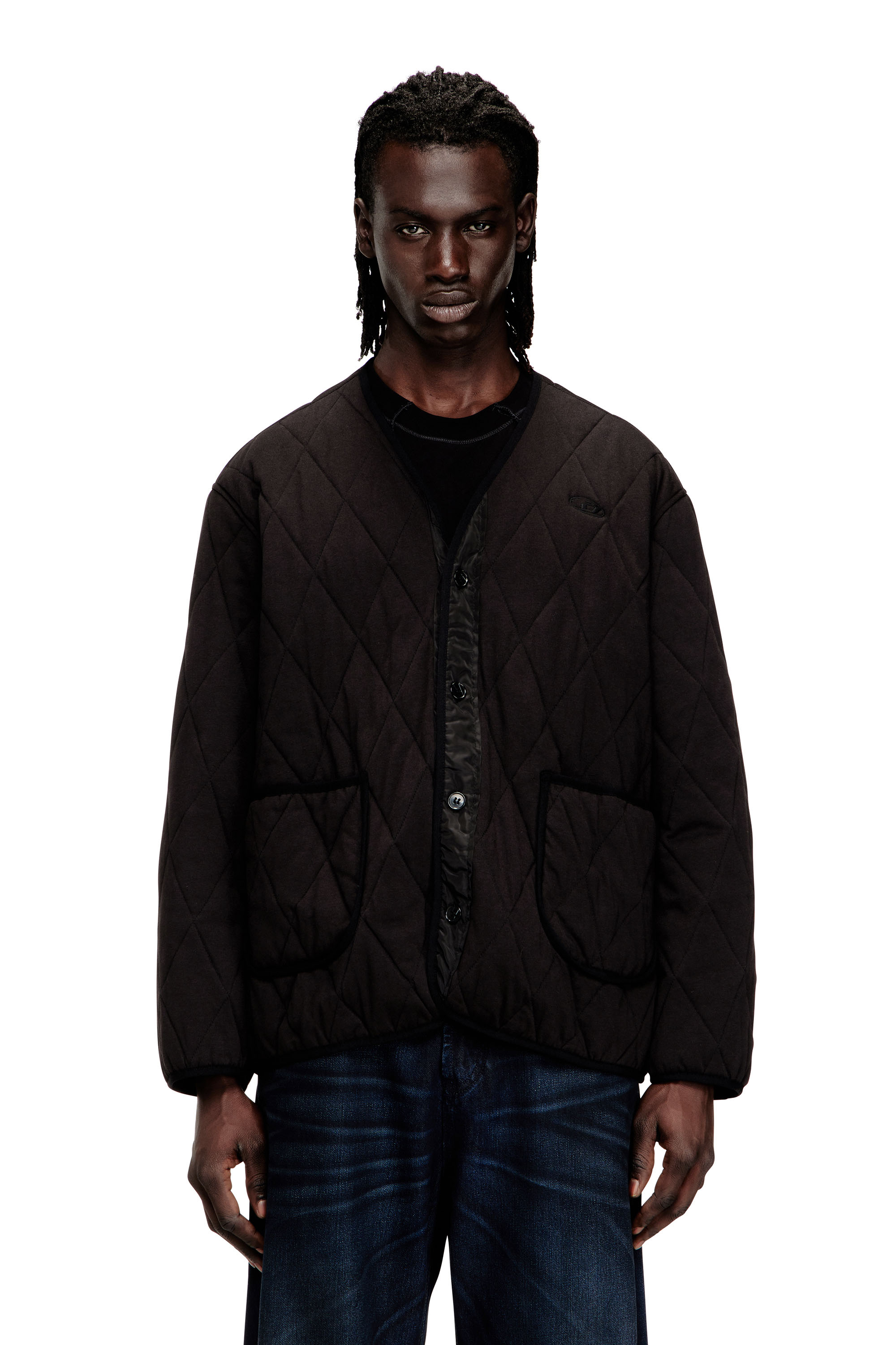 Diesel - S-BOYS, Man's Quilted liner-style jacket in Brown - 3