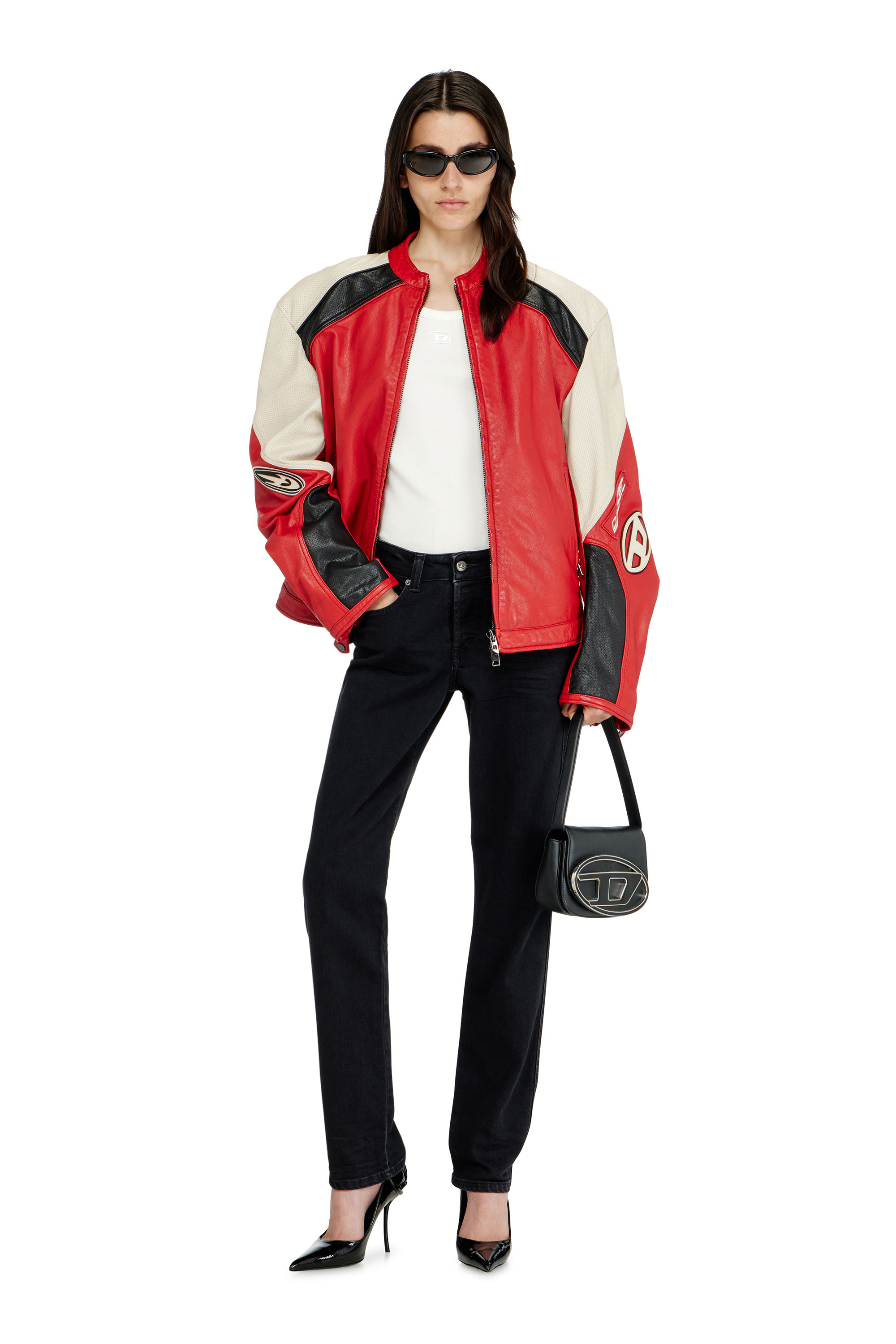 Diesel - Woman's Slim Jeans 1992 D-Jiann 09N89, Black/Dark grey - 1