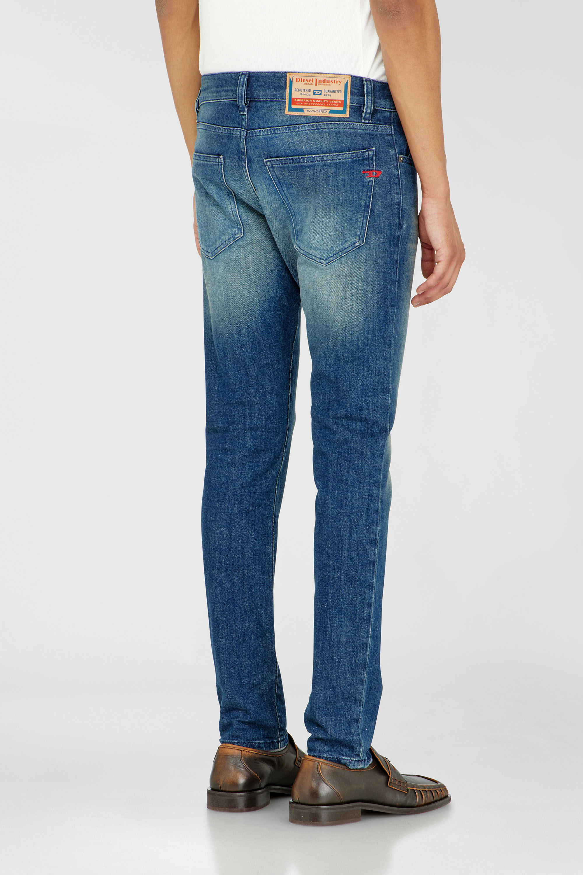Diesel - Man's Slim Jeans 2019 D-Strukt 0KBBR, Dark Blue - 5