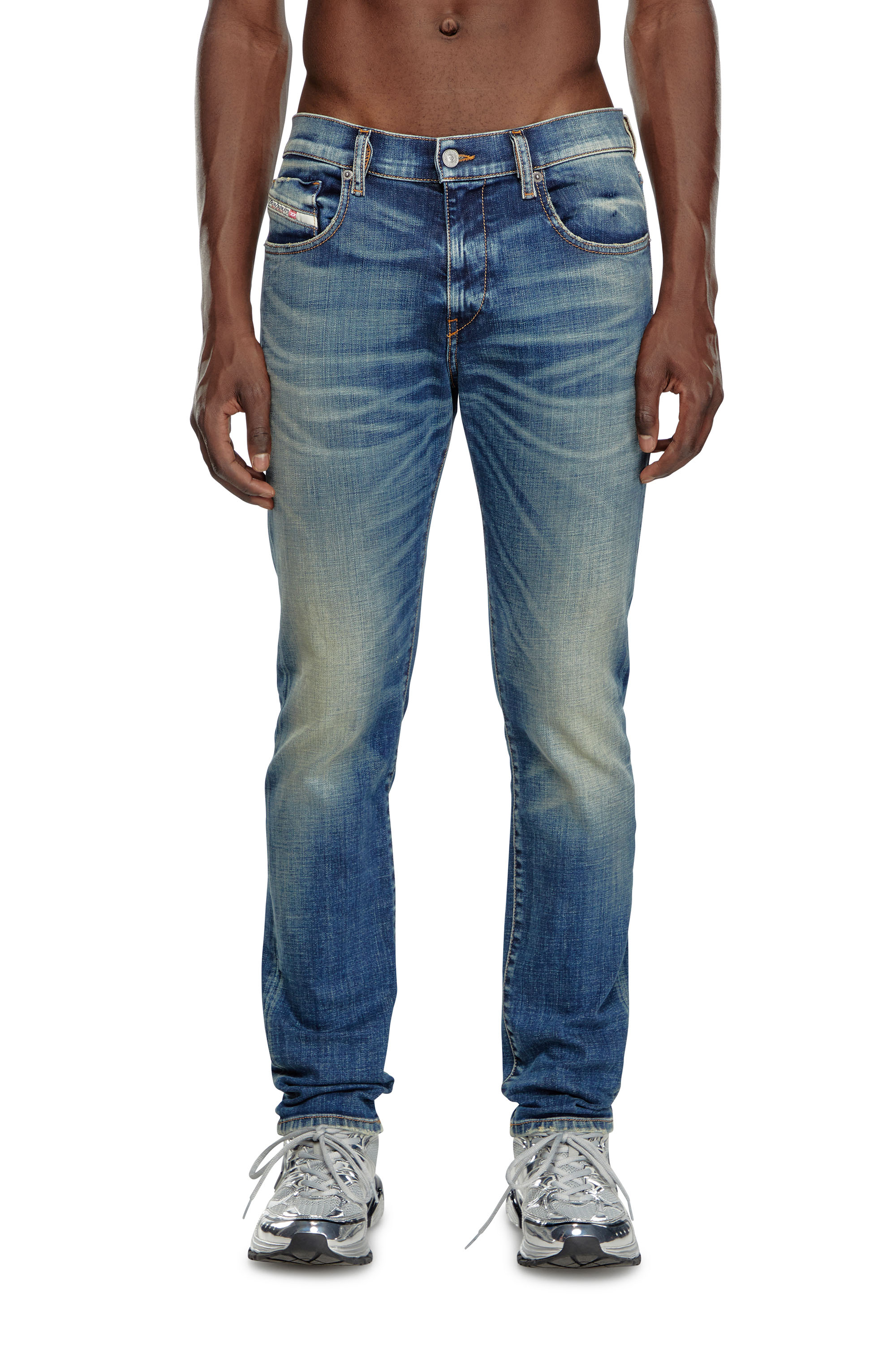 Diesel - Man Slim Jeans 2019 D-Strukt 09J50, Medium blue - Image 1