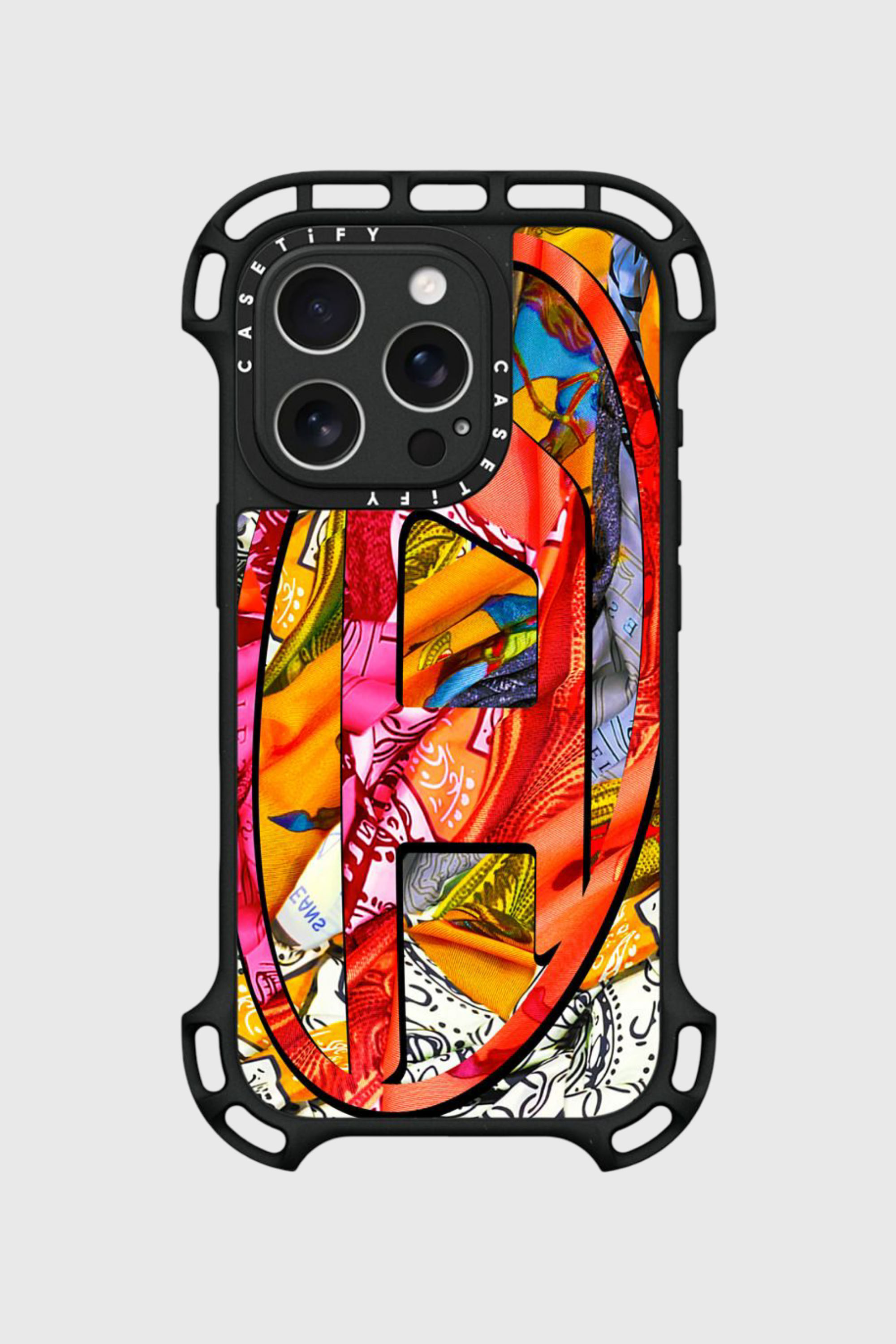 Diesel - 60294 CASETIFY MOULDED CASE, Unisex's Bandana Case iPhone 16 Pro in Multicolor - 1
