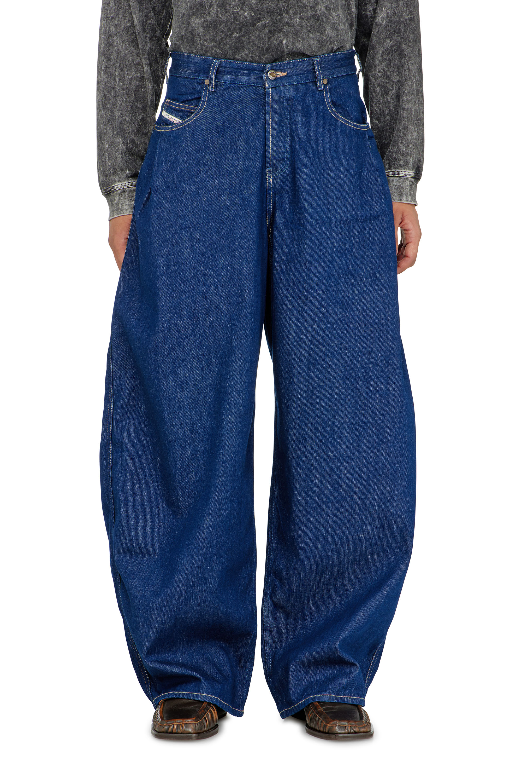 Diesel - Woman's Relaxed Jeans 1987 D-Khelz 09Q09, Dark Blue - 6