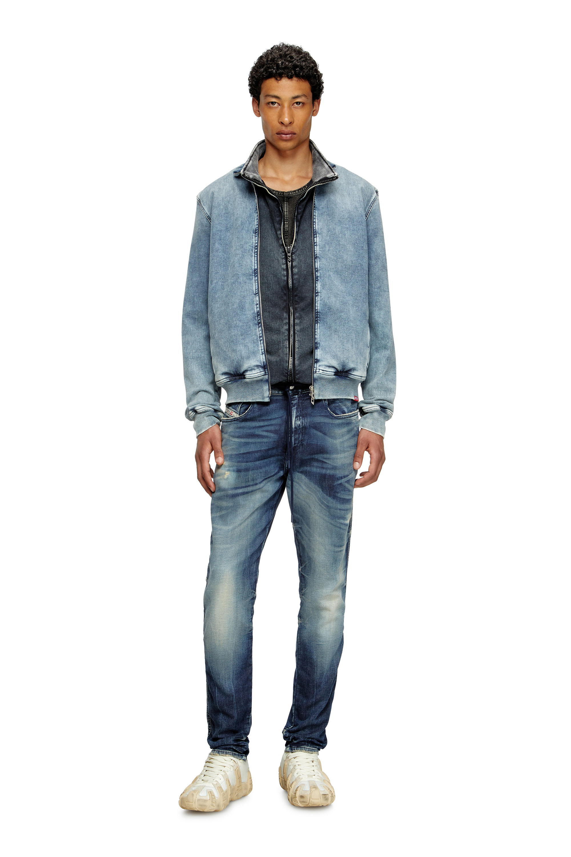 Slim 2062 D-Strukt Joggjeans® 068RZ, Dark Blue Diesel - Man's Slim 2062 D-Strukt Joggjeans® 068RZ, Dark Blue - 1