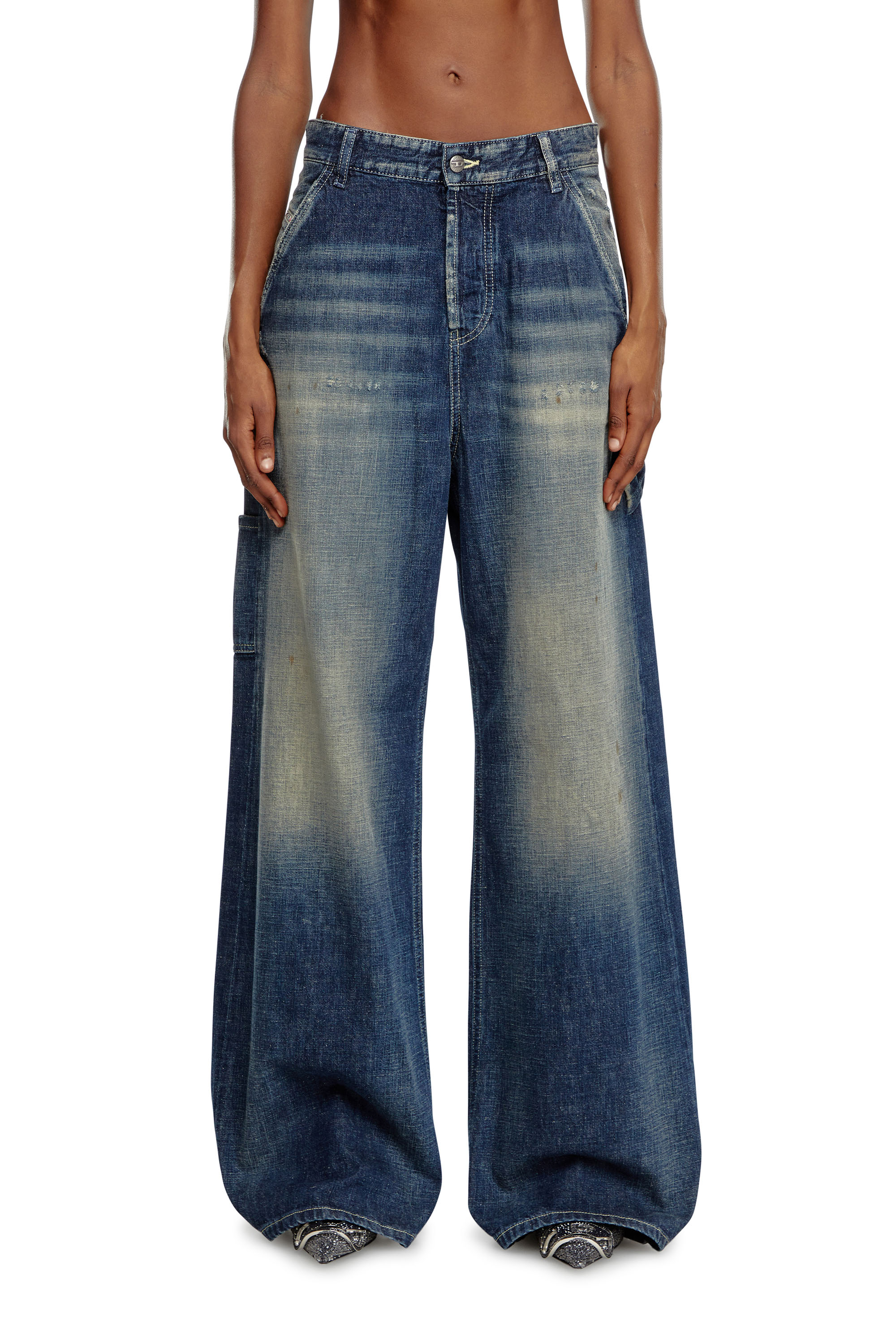 Diesel - Woman Straight Jeans 1996 D-Sire 09J91, Dark Blue - Image 2