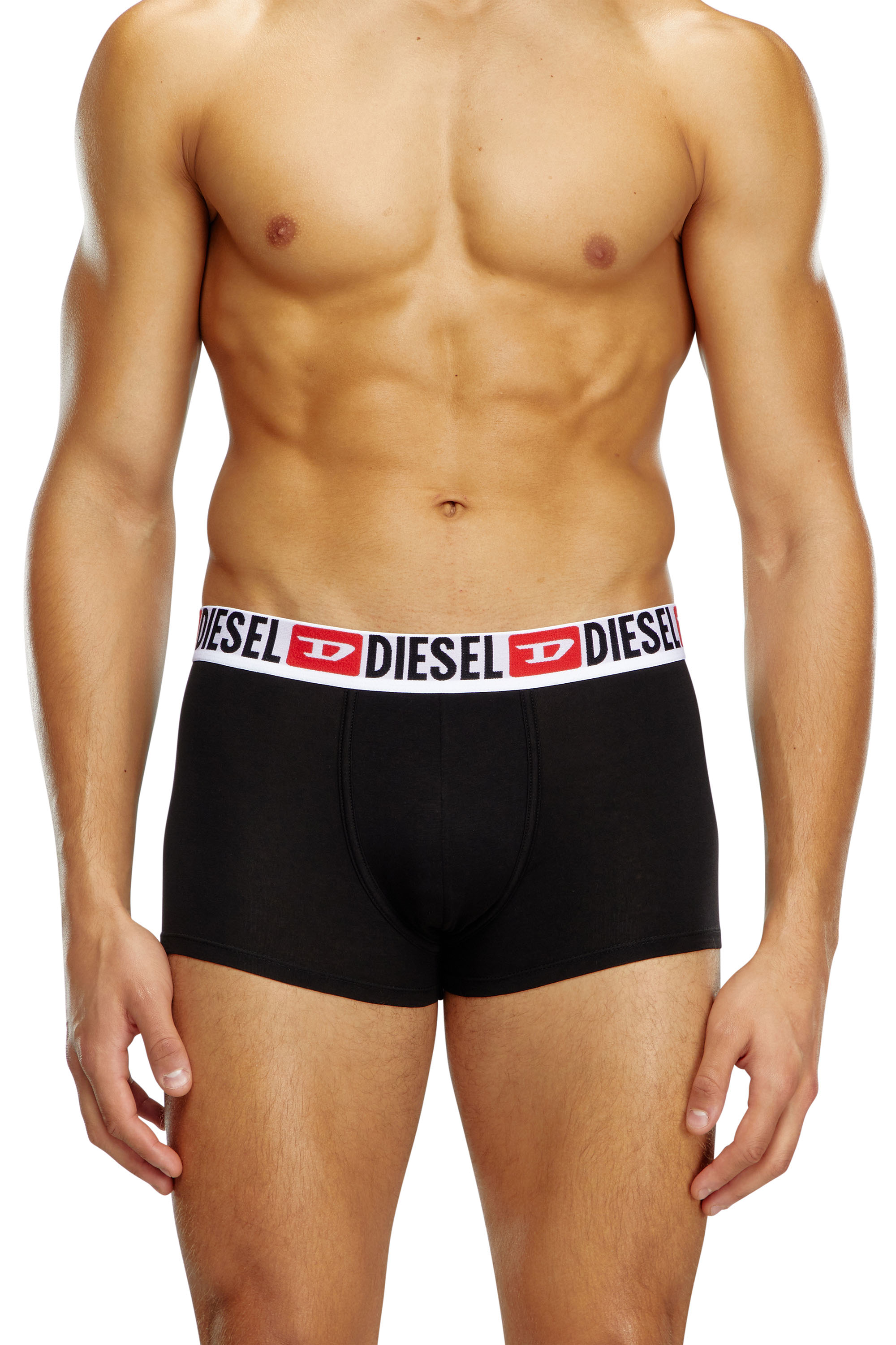 Diesel - UMBX-DAMIENTWOPACK, Man's Two-pack of boxer briefs in Red/Black - 2