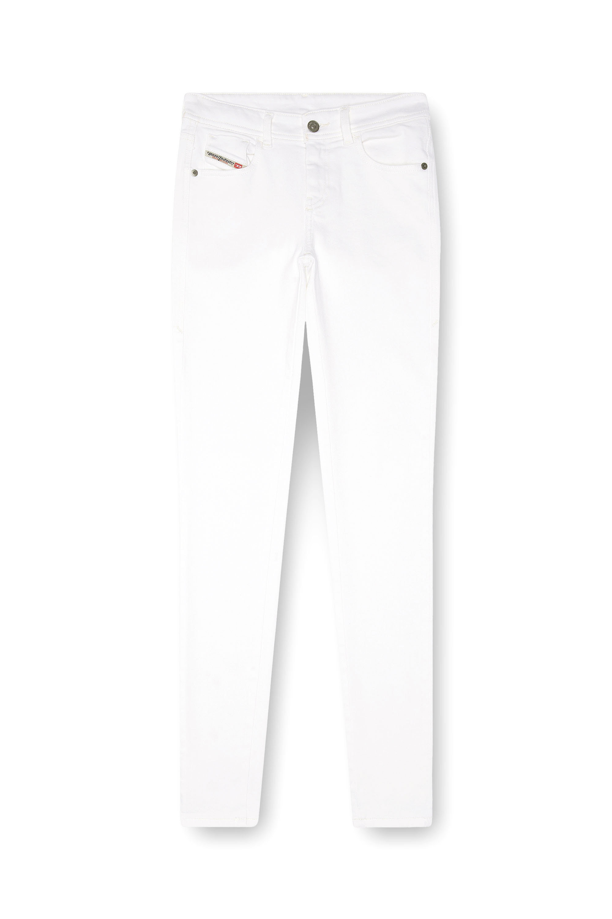 Diesel - Woman's Skinny Jeans 2017 Slandy 09F90, White - 3