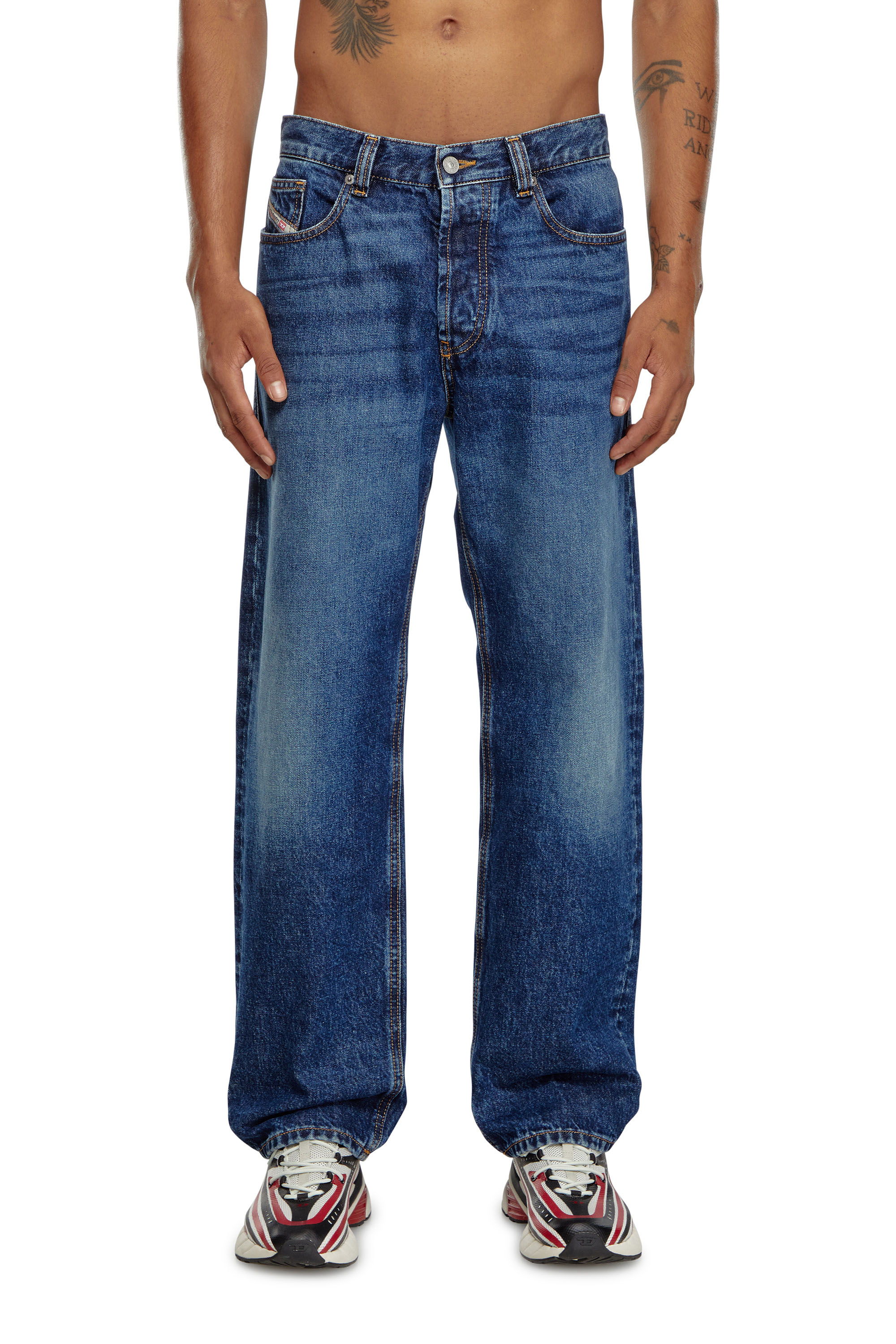 Diesel - Man Straight Jeans 2010 D-Macs 09I27, Dark Blue - Image 1