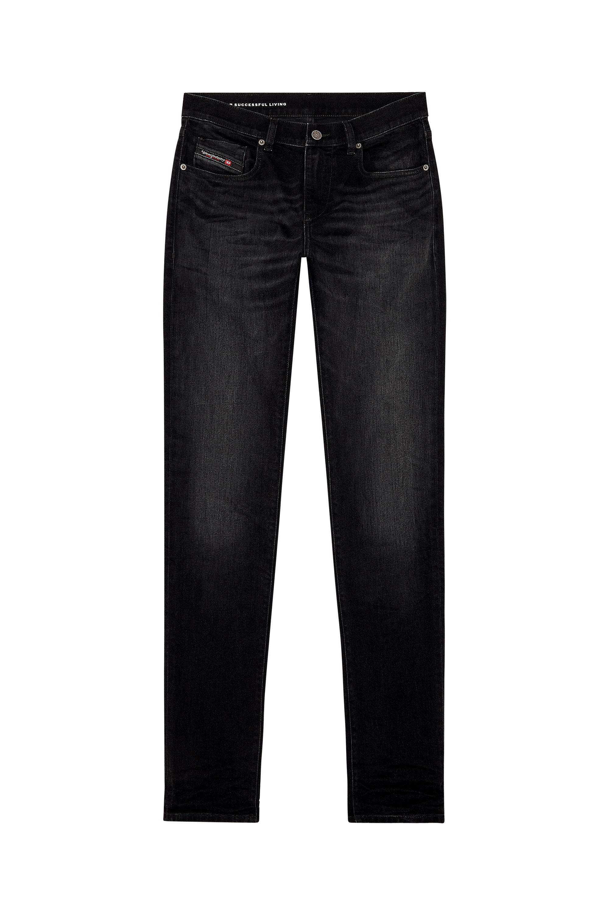 Diesel - Slim Jeans 2019 D-Strukt 09H32, Black/Dark grey - Image 3
