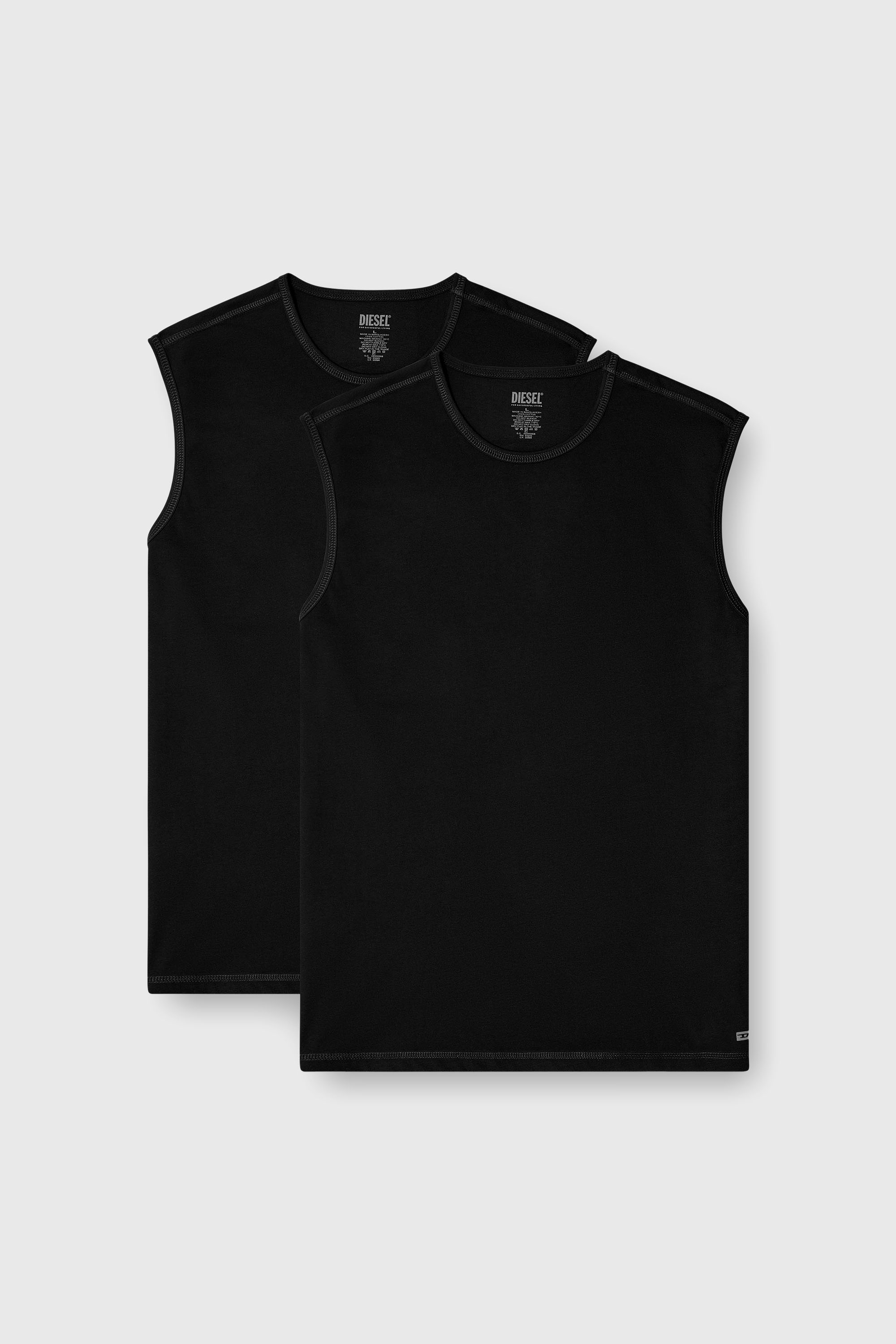 Diesel - TOM-UTLT-2PACK, Man's 2-pack tank top in Black - 2