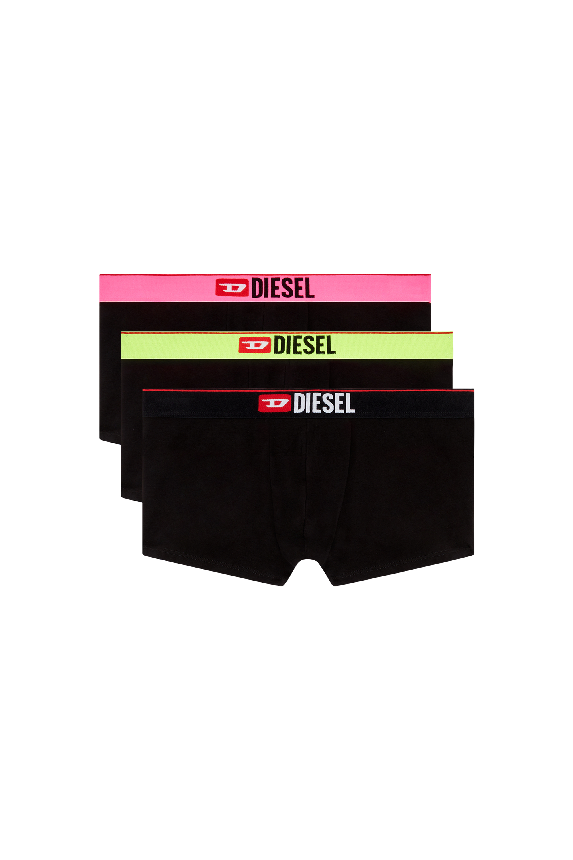 Three-pack boxer briefs with pop-colour waist