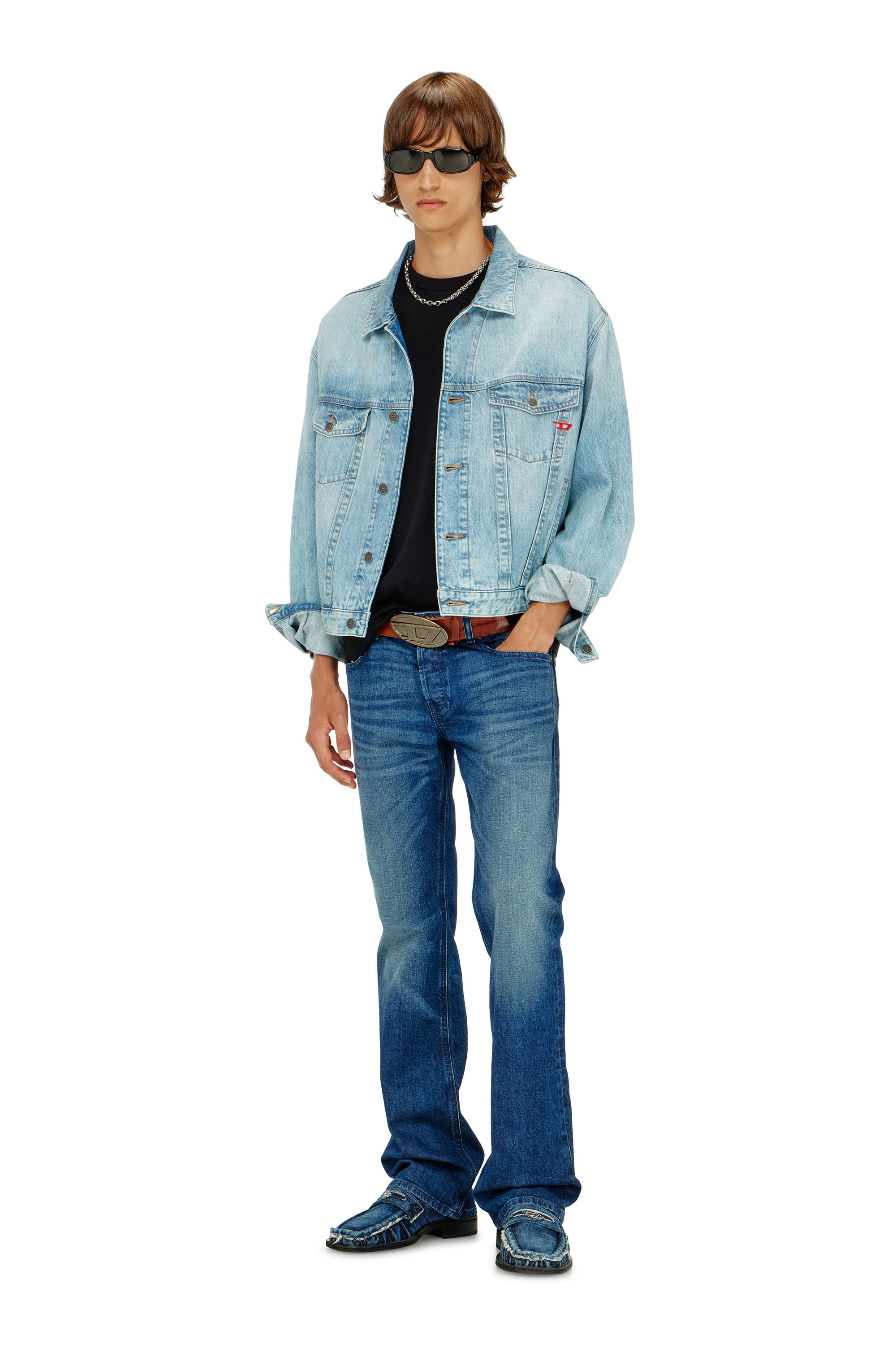 Diesel - Man's Bootcut Jeans 2007 Zatiny 09L51, Dark Blue - 2