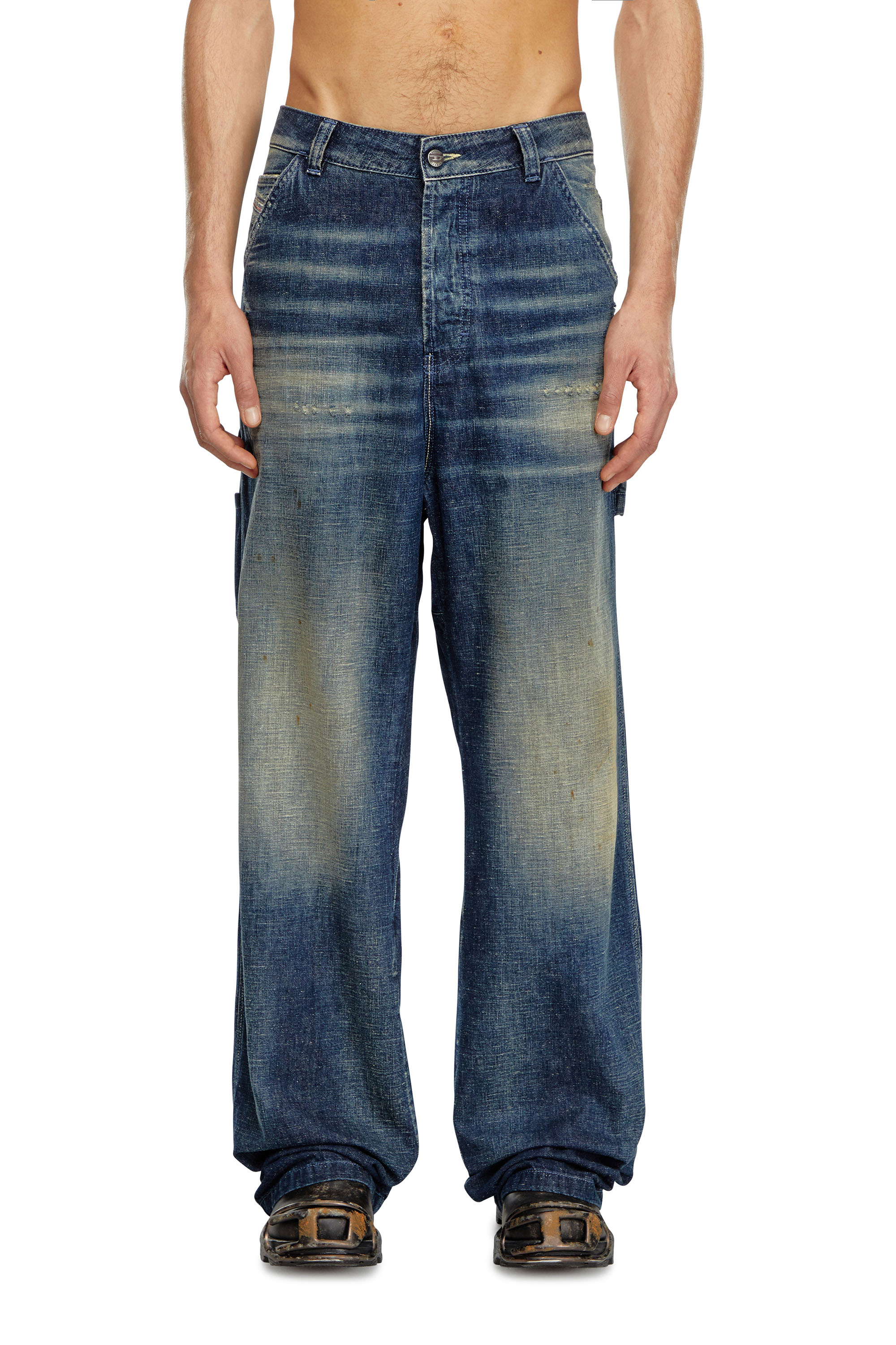 Diesel - Man Straight Jeans D-Livery 09J91, Dark Blue - Image 2